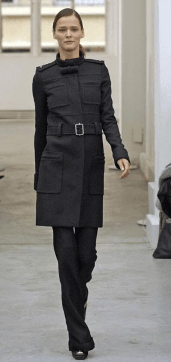 Balenciaga AW2005 Balenciaga Long Premium Wool Black Trench Coat Size US S / EU 44-46 / 1 - 3 Thumbnail