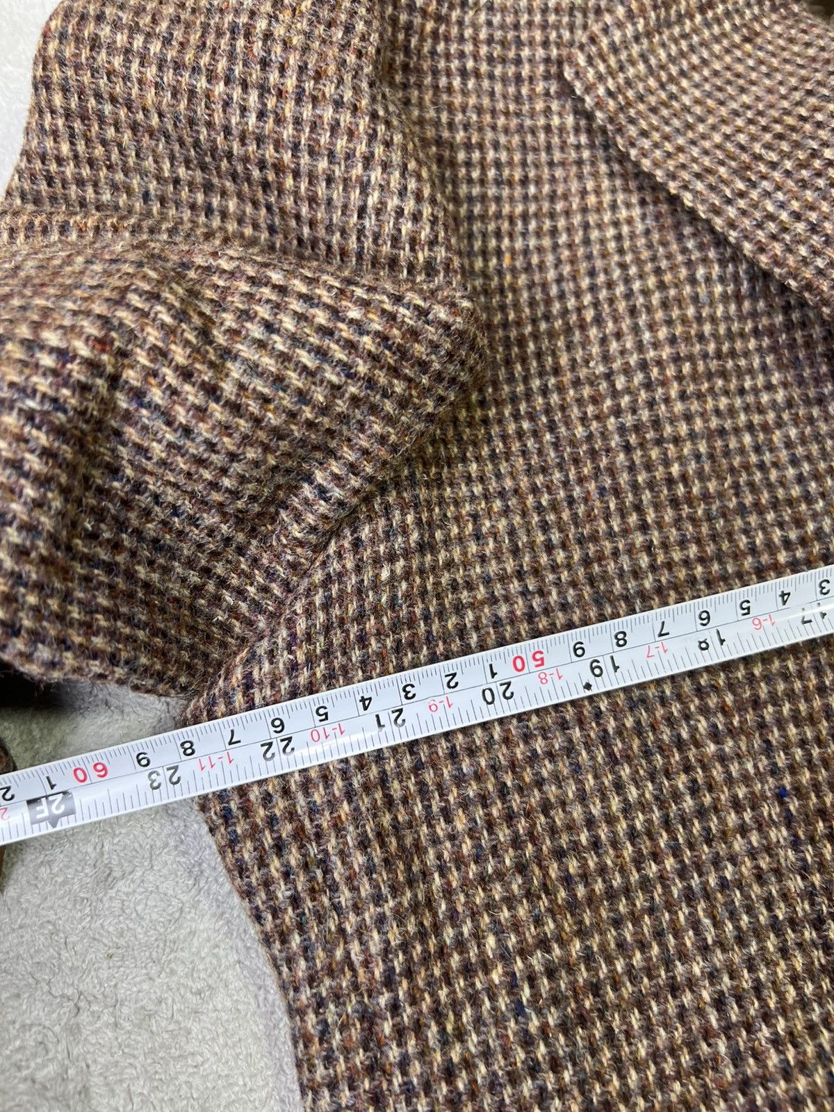 Harris Tweed Harris Tweed Stafford Blazer Brown Houndstooth Elbow Patch Size 46R - 10 Thumbnail