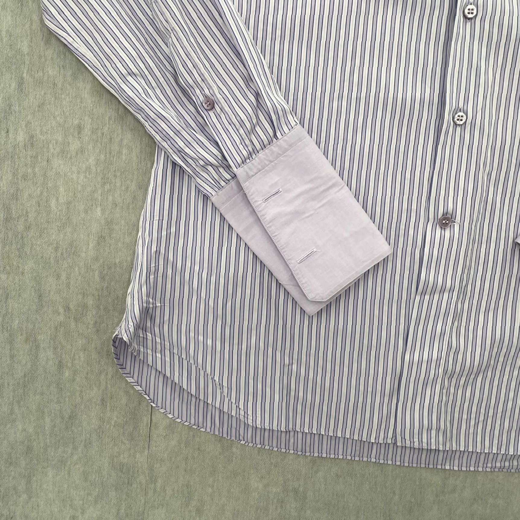 Stefano Ricci Stefano Ricci Dress Shirt Adult 16.5/42 Purple French Cuffs Luxury Mens Shirt Size 46R - 3 Thumbnail
