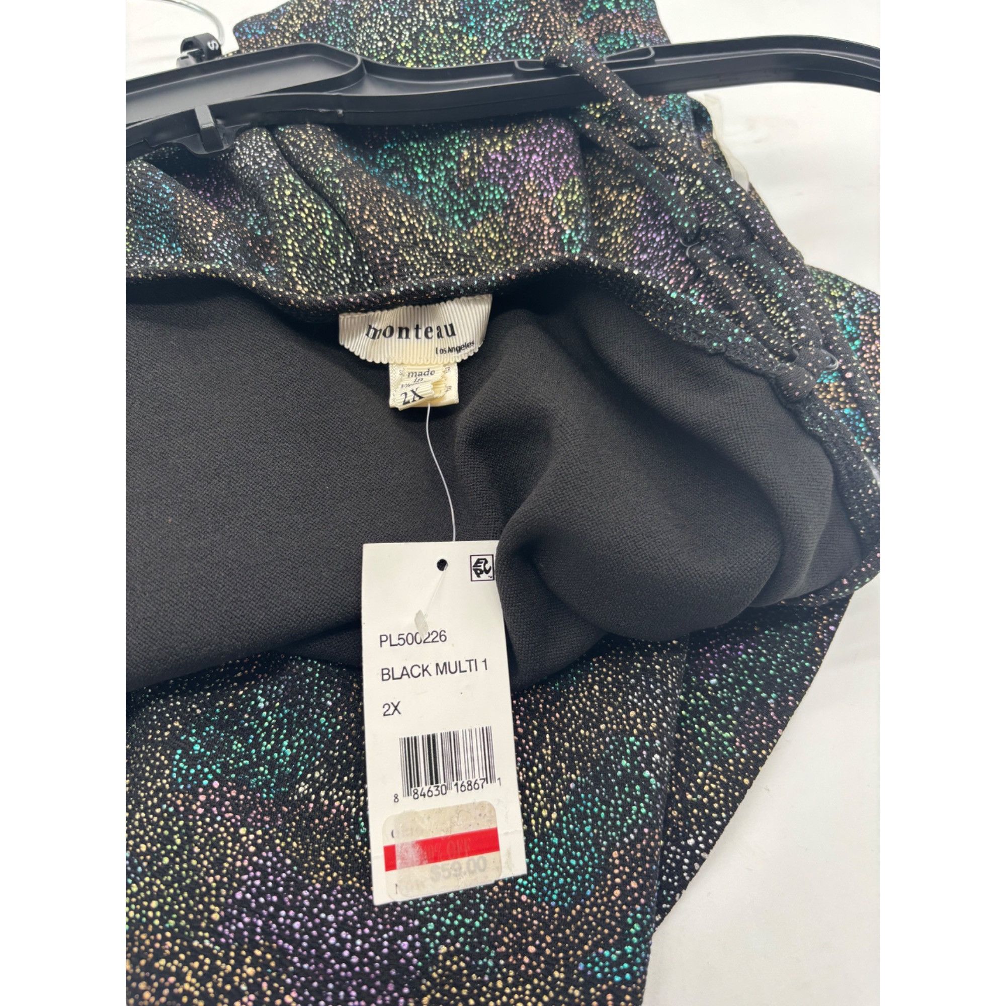 Other Monteau Trendy Plus Size Multicolor-Foil Skater Dress, Sz. 2 Size ONE SIZE - 8 Thumbnail