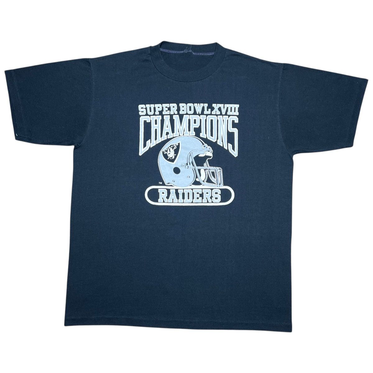 NFL × Vintage 84 NFL Los Angeles Raiders Helmet Super Bowl Champions Tee Size US L / EU 52-54 / 3 - 1 Thumbnail