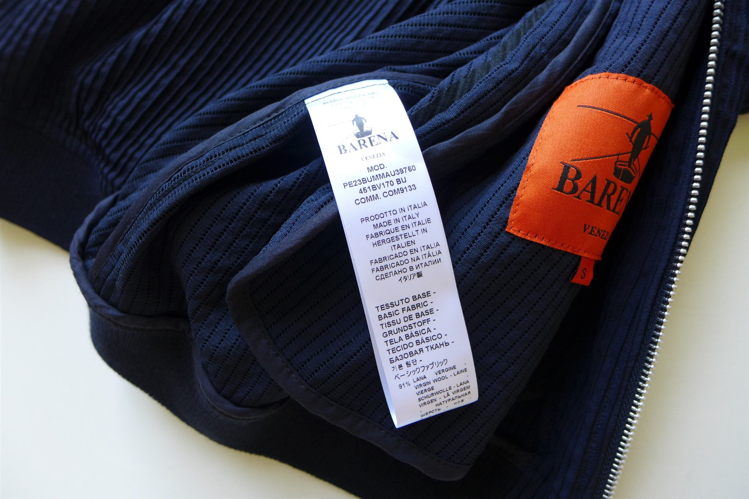 Barena Barena Oversized Light Bomber Jacket - Navy Virgin Wool Size US S / EU 44-46 / 1 - 10 Thumbnail