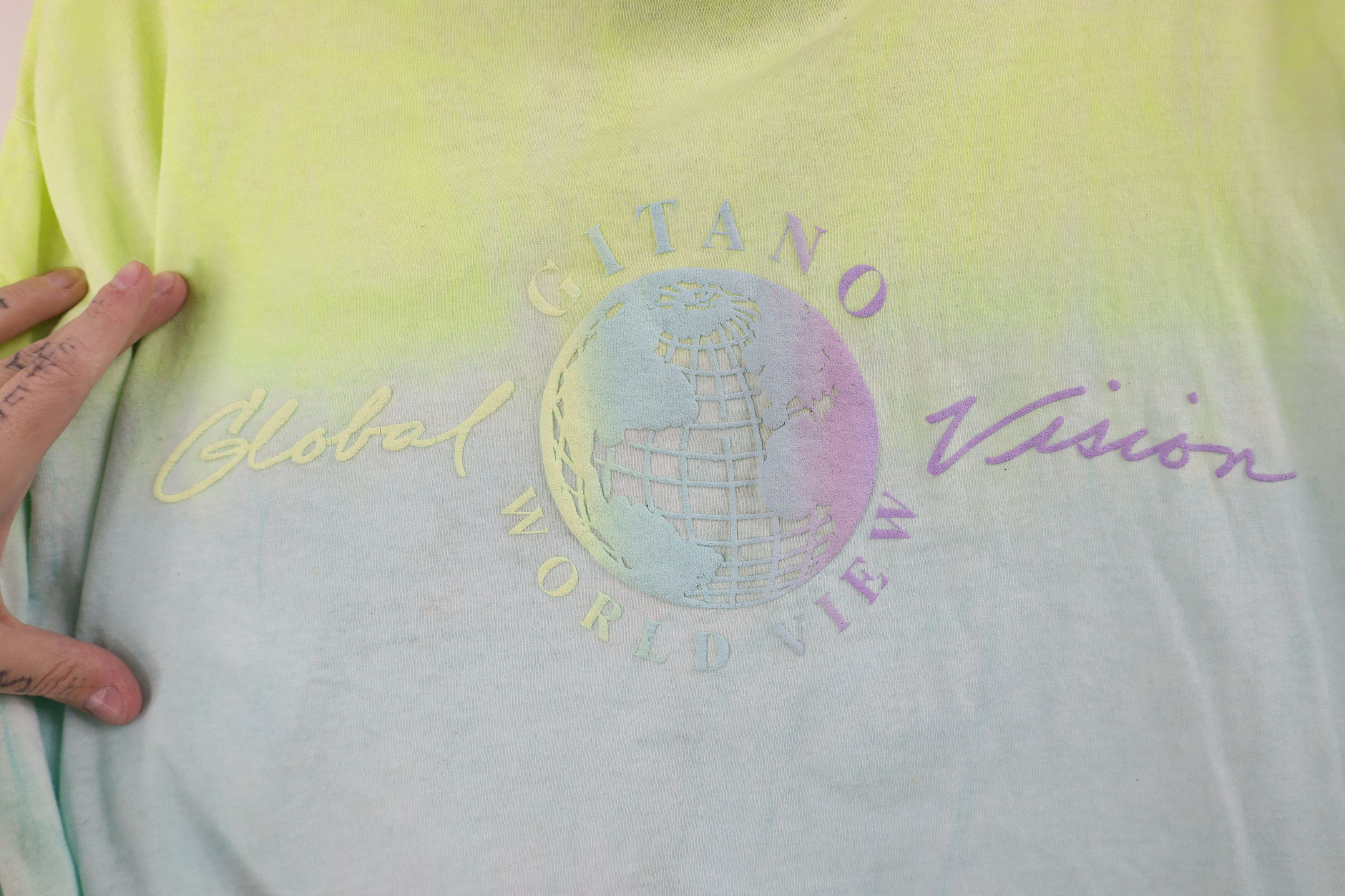 Vintage Deadstock Vintage 90s Gitano Surfing Tie Dye Hoodie T-Shirt Size US L / EU 52-54 / 3 - 4 Thumbnail