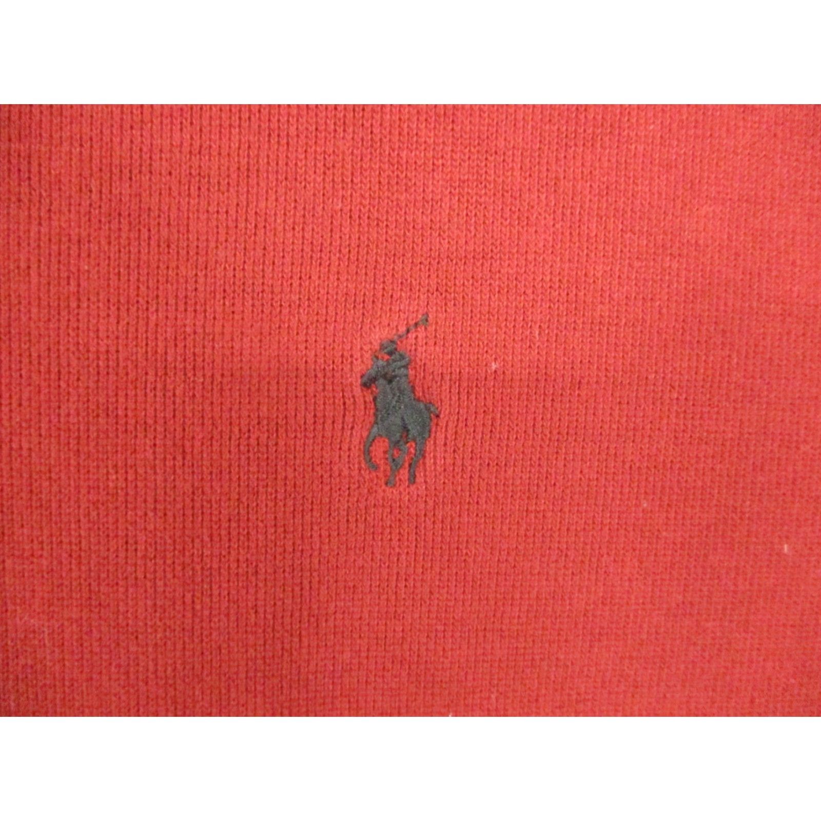 Polo Ralph Lauren Polo Ralph Lauren Sweater Mens Large Quarter Zip Pullover Red Pony Logo Knit Mock Neck Classic Preppy Casual Size US L / EU 52-54 / 3 - 2 Thumbnail