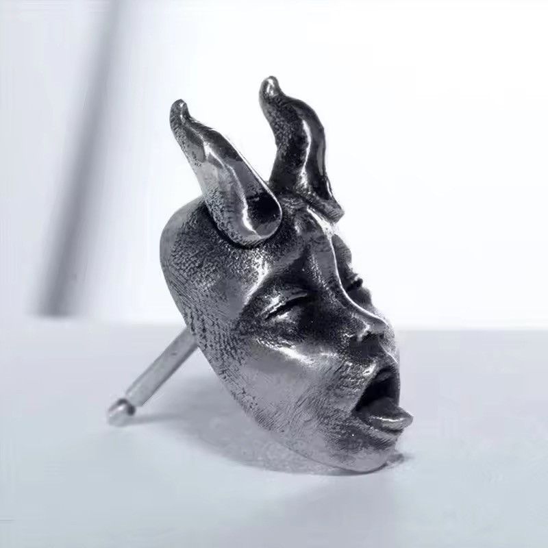 Vintage Retro Demon Baby Mask Earing Size ONE SIZE - 2 Thumbnail