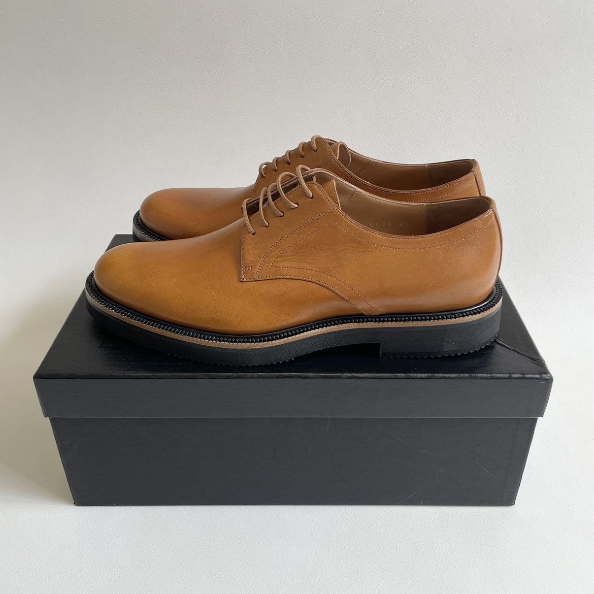 Dries Van Noten S/S 20 Tan Leather Derby Shoes Size US 9 / EU 42 - 17 Thumbnail