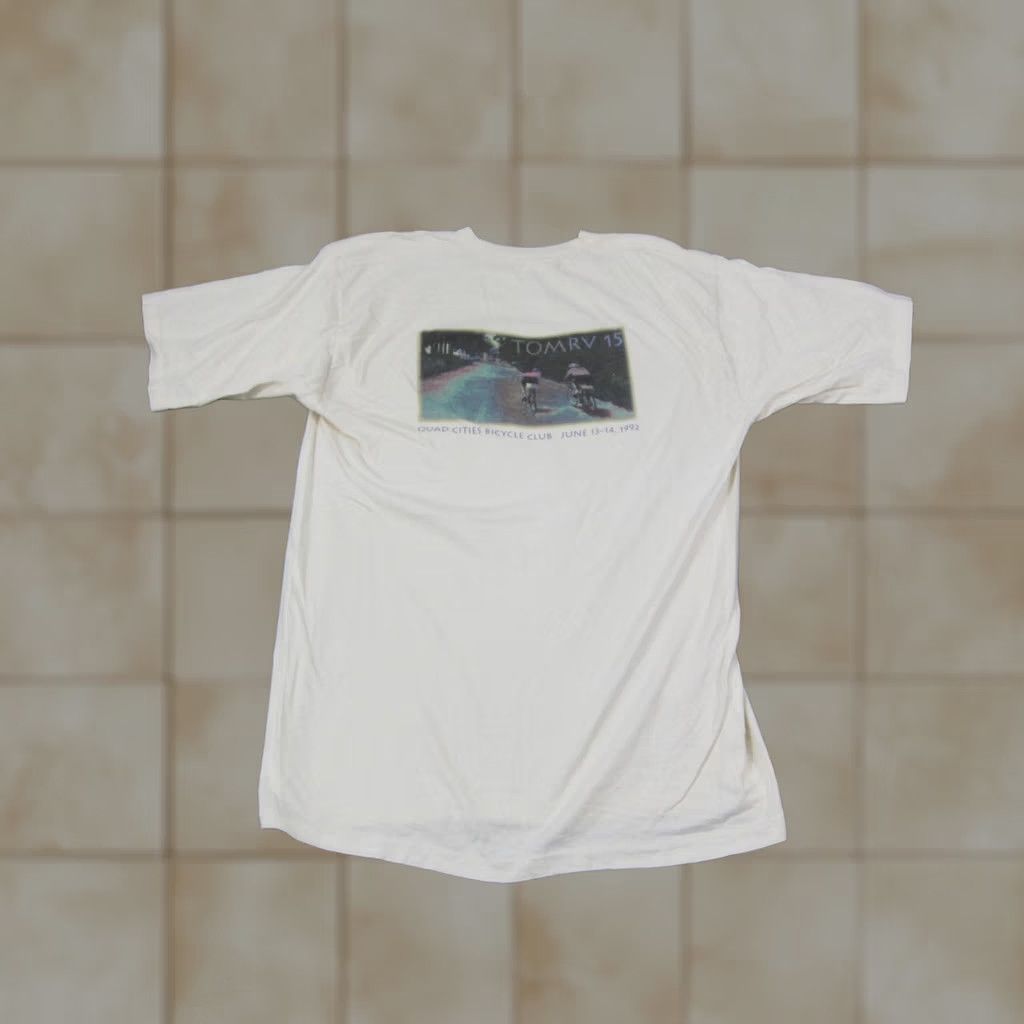 Vintage VINTAGE Bicycle Club Shirt Mens XL White TOMRV 15 Cycling 90s Size US XL / EU 56 / 4 - 1 Thumbnail