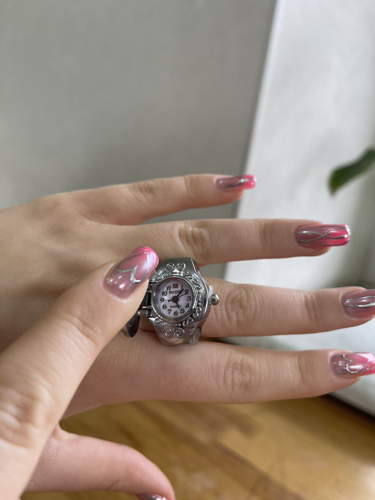 Vintage Watch ring avant-garde style red stone hype Size ONE SIZE - 1 Thumbnail