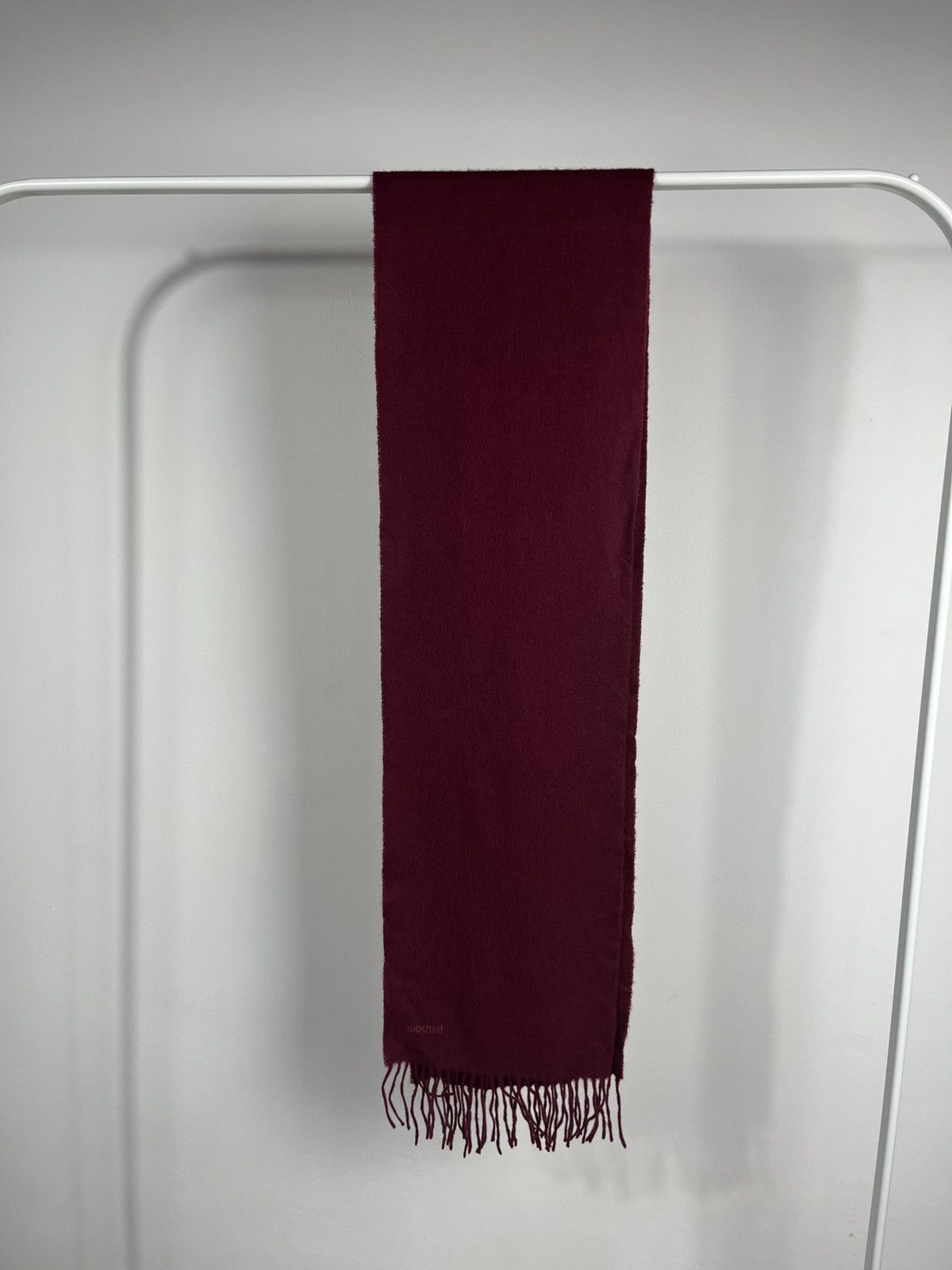 Barbour Barbour Burgundy Lambswool Scarf 195x26 cm Size ONE SIZE - 11 Thumbnail