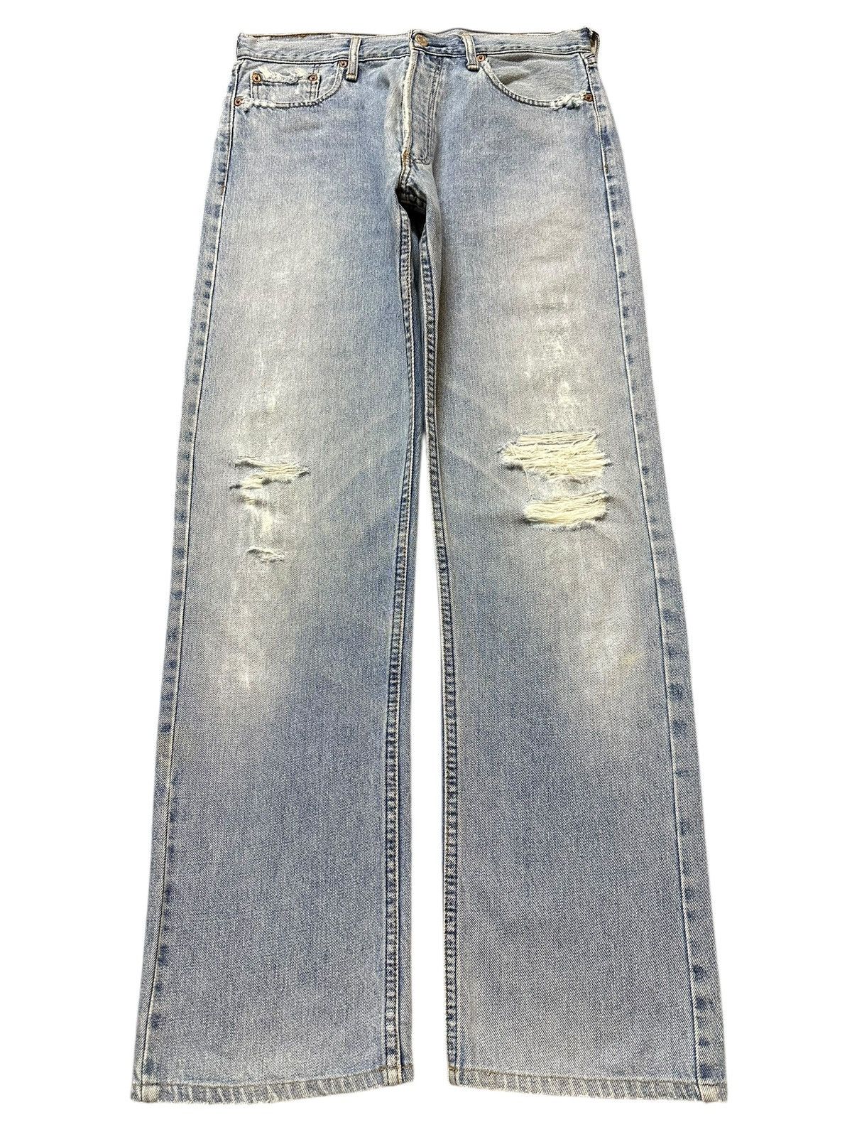 Levi's Vintage Japan 80s Levis 509 Blue Faded Wash Distressed Jeans Size US 33 - 1 Thumbnail