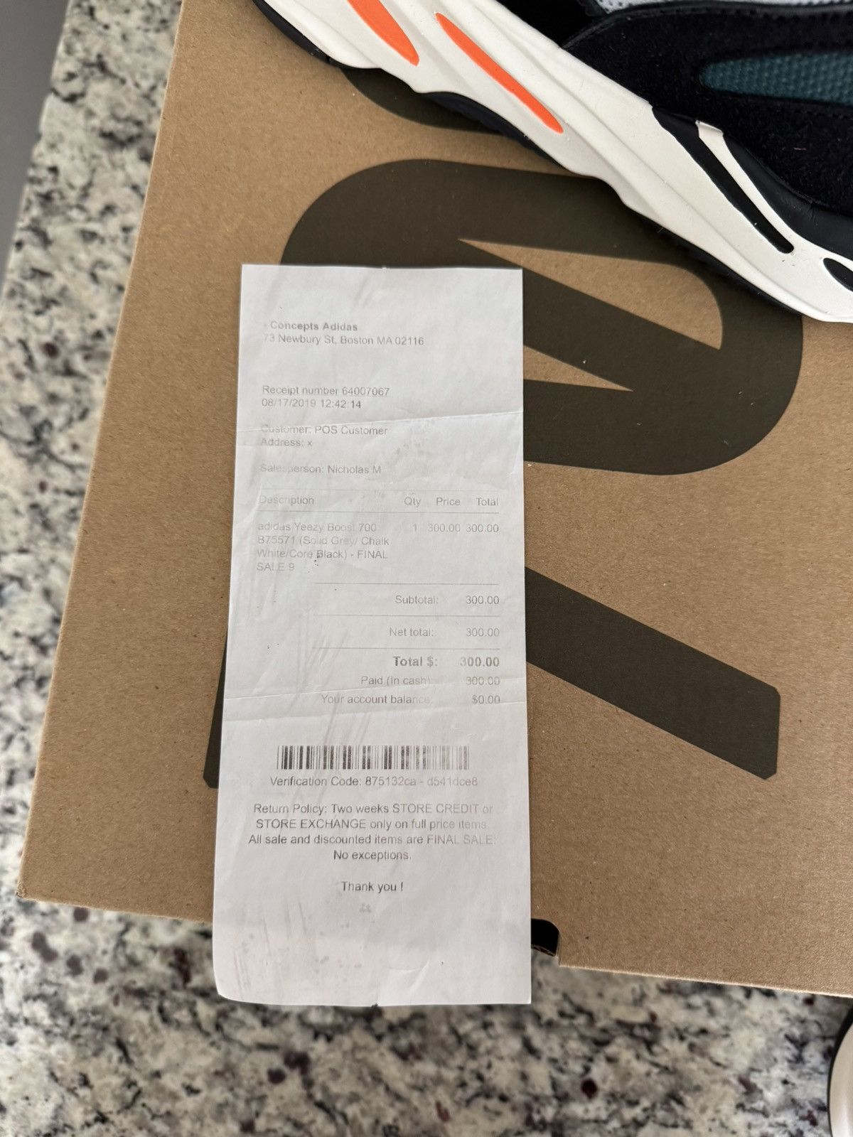 Adidas × Yeezy Adidas Yeezy Boost 700 “Wave Runner” Size US 9 / EU 42 - 13 Thumbnail
