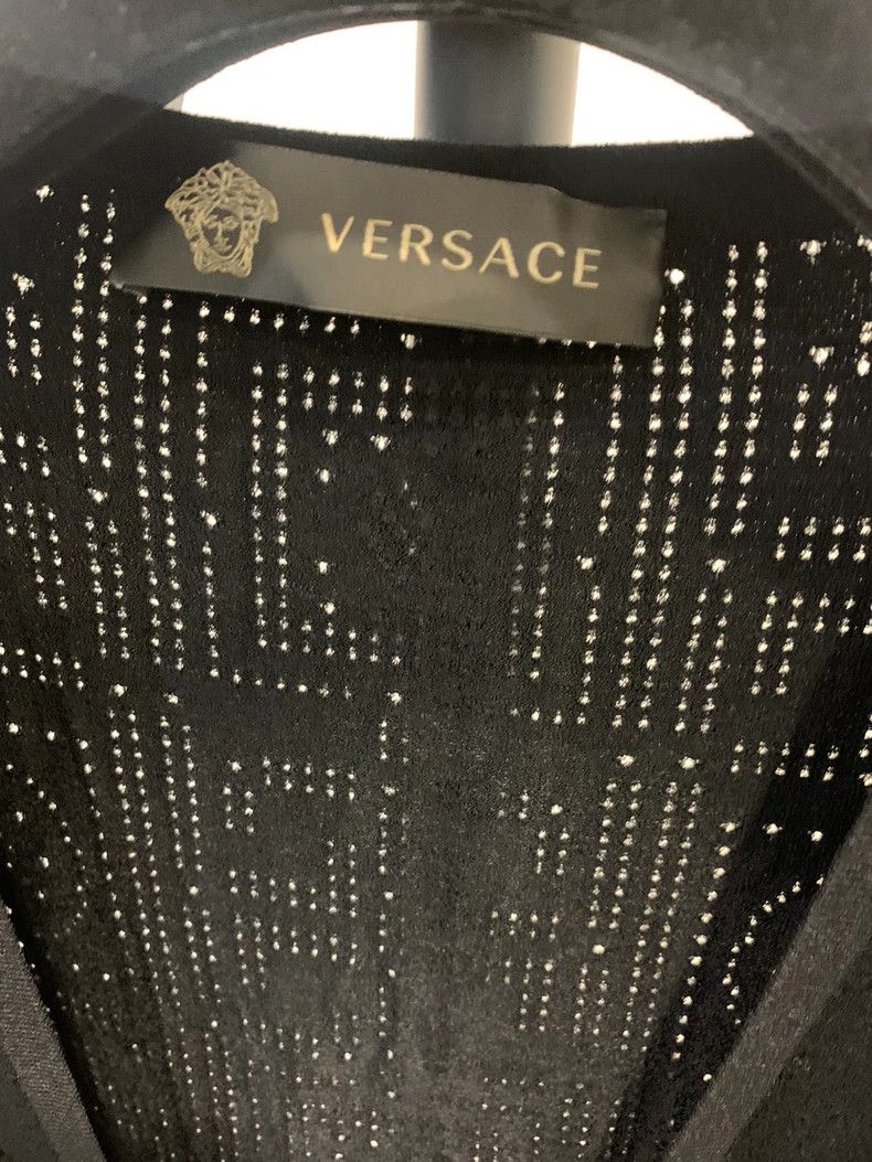 Versace Versace Women's cardigan V-neck openwork knitted vest Size S / US 4 / IT 40 - 5 Thumbnail