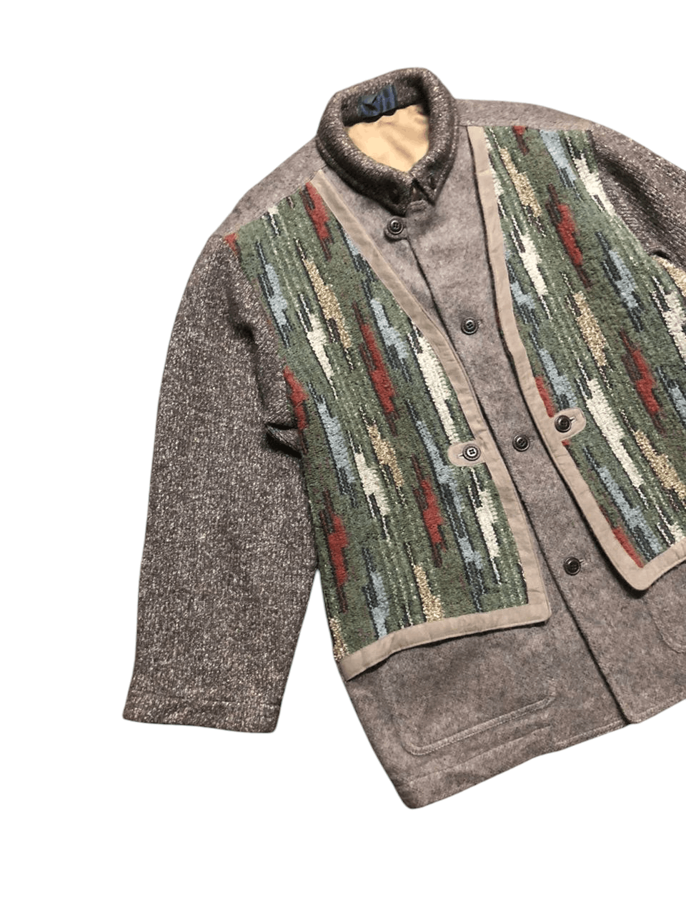 Japanese Brand Rare💥Vintage GiovanOumo Tweed Vest Button Jacket Size US M / EU 48-50 / 2 - 9 Thumbnail