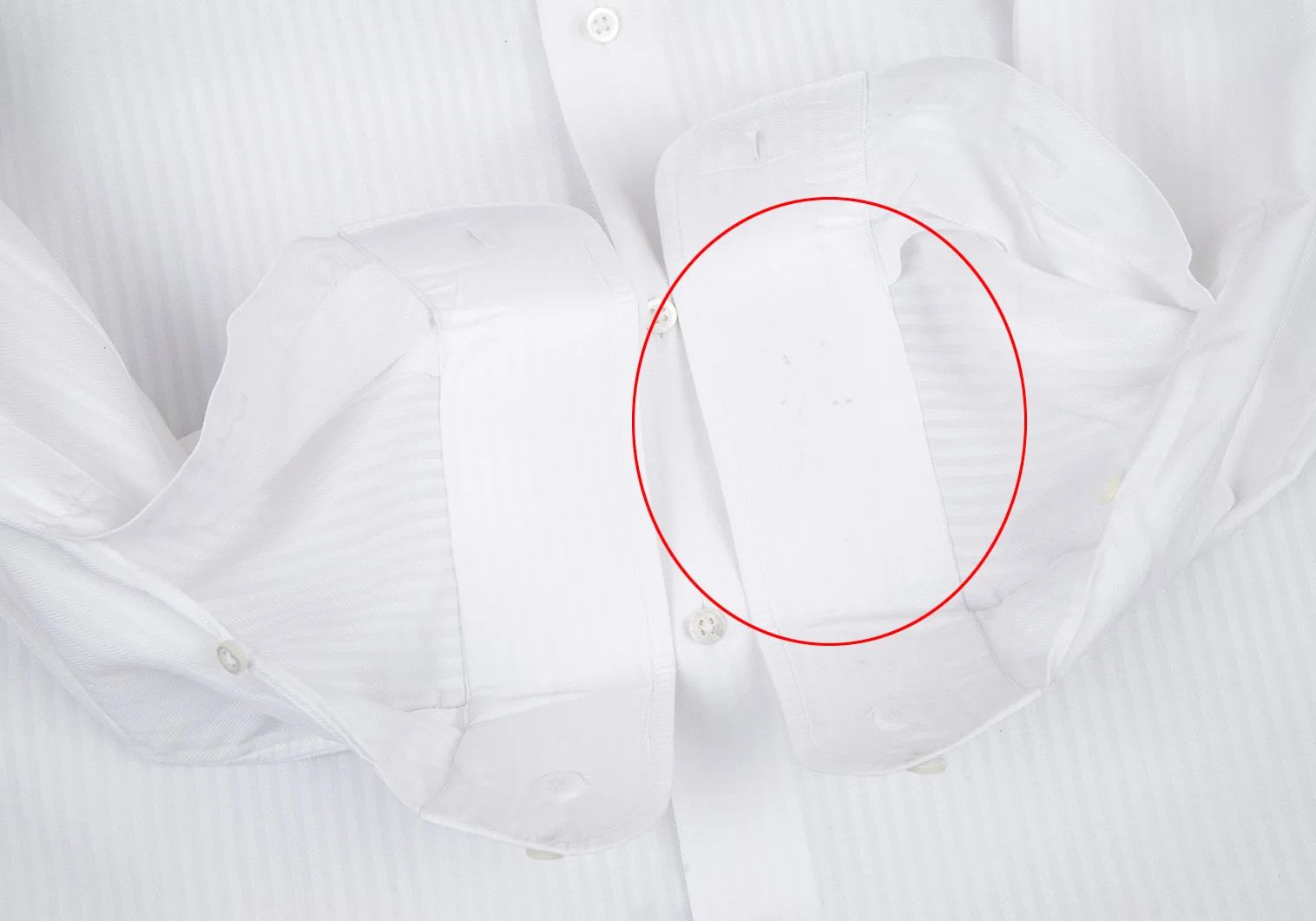 Armani Collezioni Cotton Shadow Stripe Shirt in White Size 43 Size US XXS / EU 40 - 11 Thumbnail