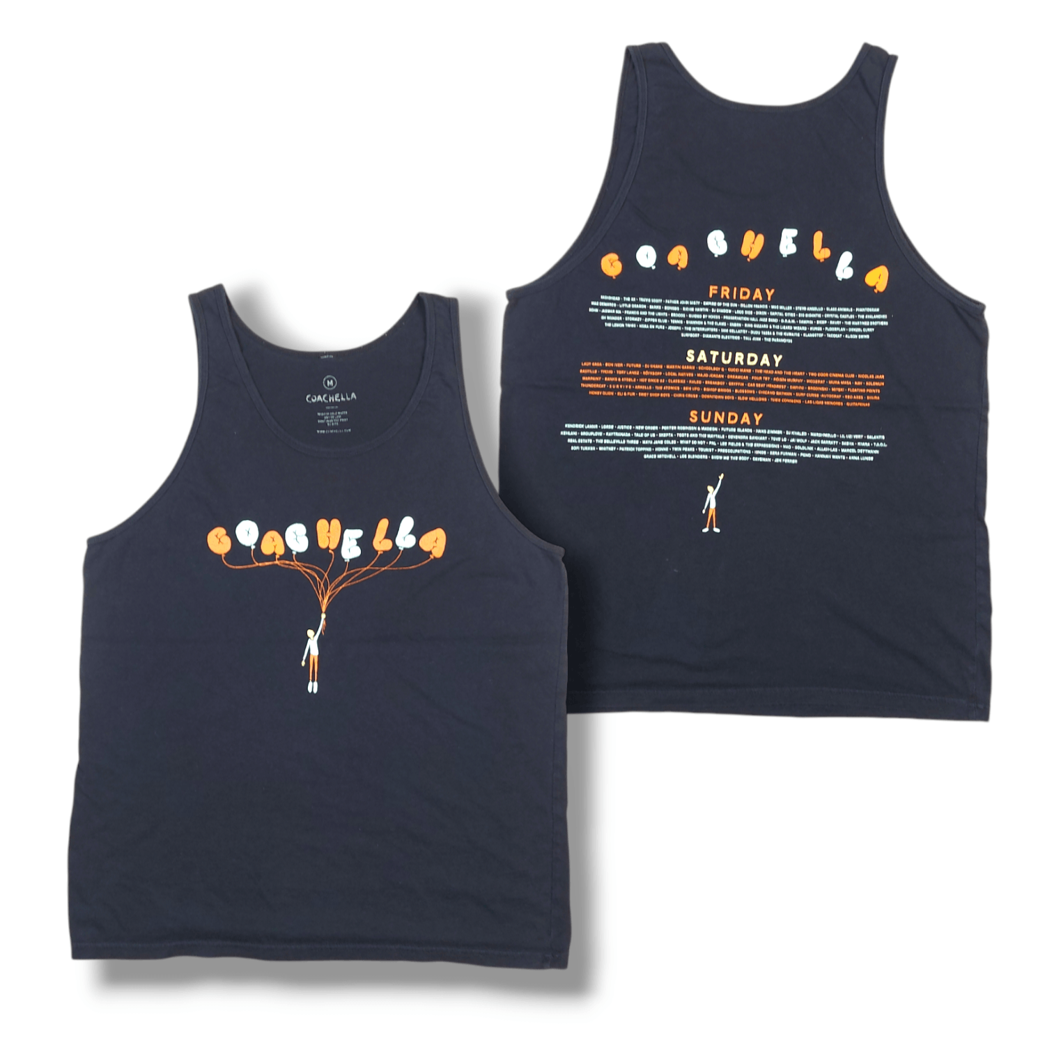 Band Tees Coachella 2017 Balloons Art Line Up Double-Sided Tank Top Size US M / EU 48-50 / 2 - 1 Thumbnail