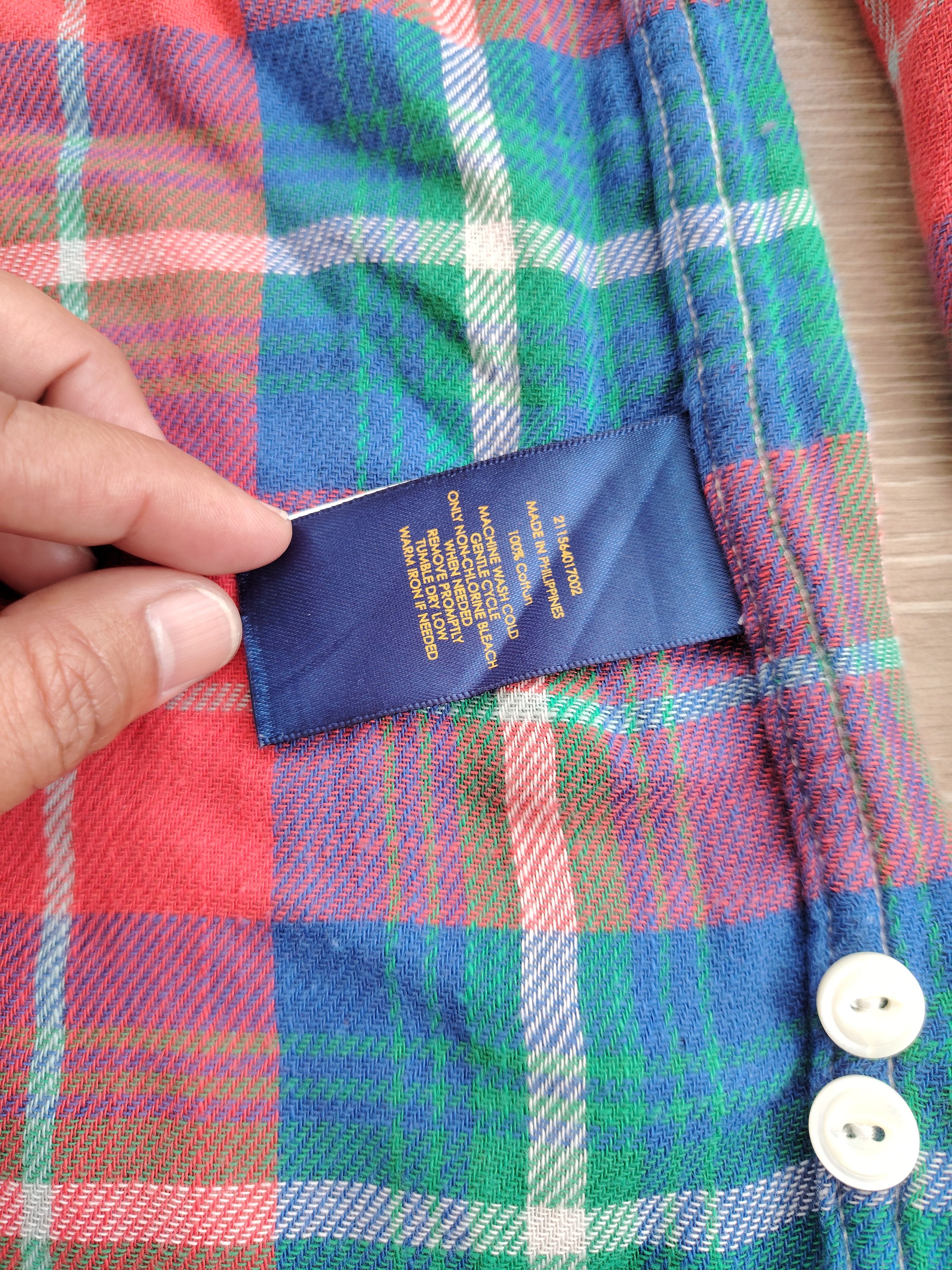 Polo Ralph Lauren Vintage Polo Ralph Lauren Reversible Flannel Shirt Size US M / EU 48-50 / 2 - 8 Thumbnail
