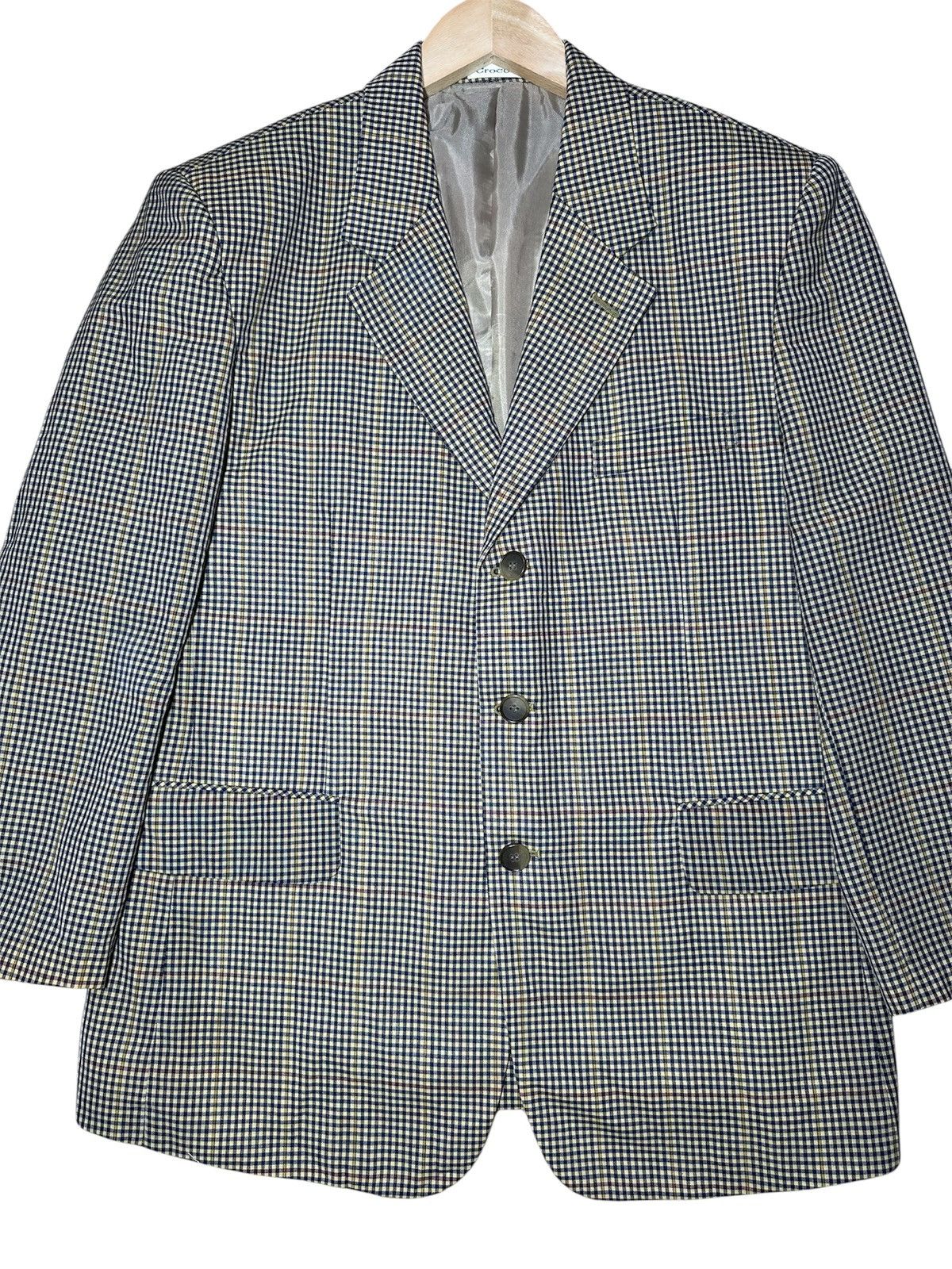 Japanese Brand Vintage Crocodile Blazer Size 40R - 2 Thumbnail