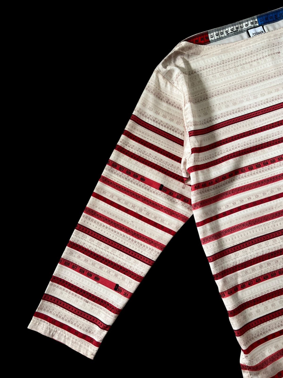 Jean Paul Gaultier Jean Paul Gaultier Tape Boat Neck Tops Size M / US 6-8 / IT 42-44 - 4 Thumbnail