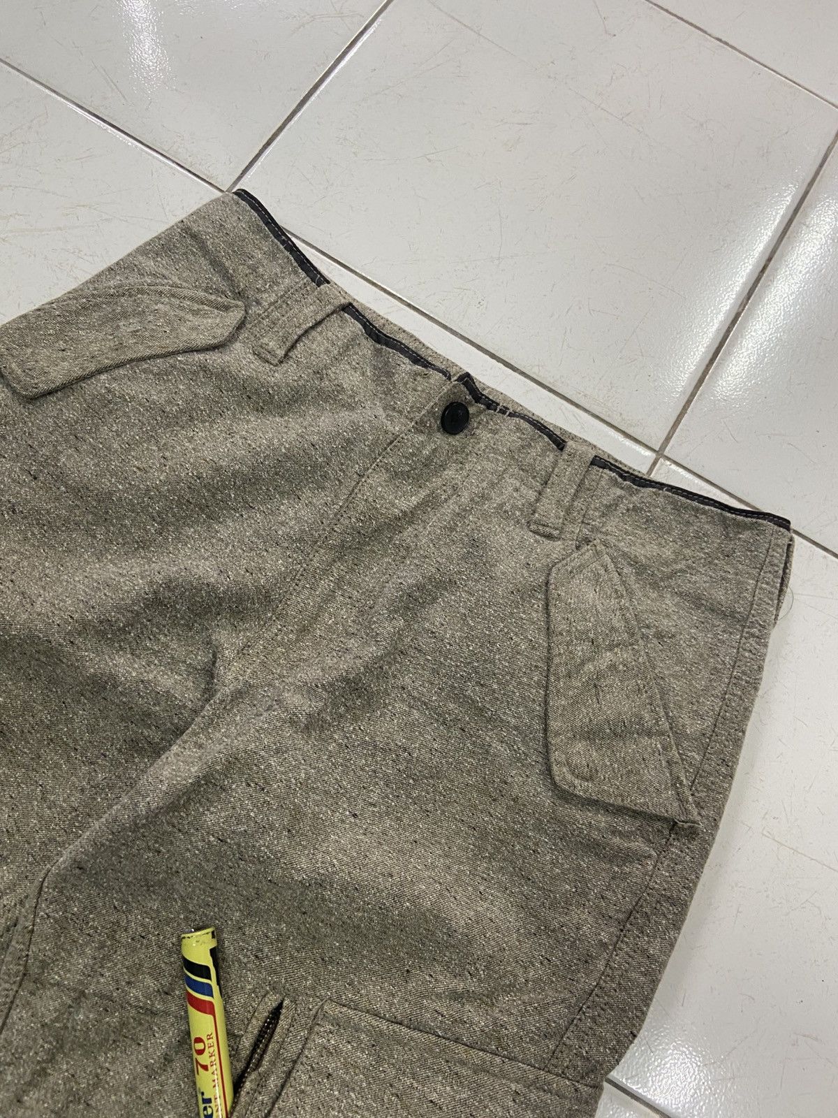 DKNY VINTAGE DKNY WOOL CARGO PANTS Size US 30 / EU 46 - 3 Thumbnail