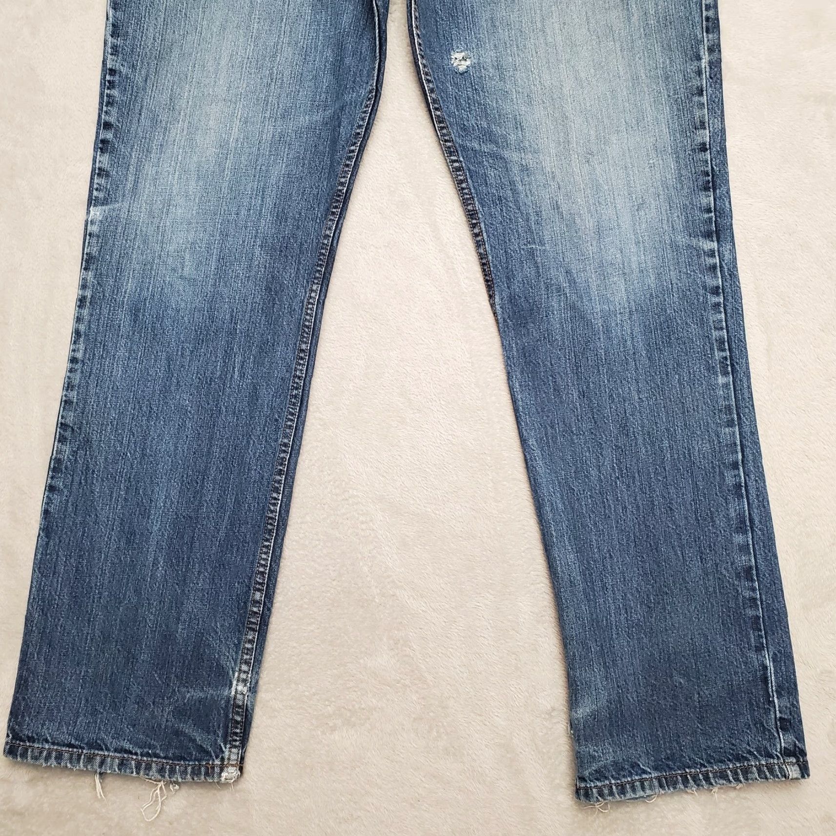 Denime Cinch Jeans Mens 38x33 Blue Faded Denim Silver Label Western Cowboy Ranch Work ShirtType: Jeans Size US 34 / EU 50 - 2 Thumbnail