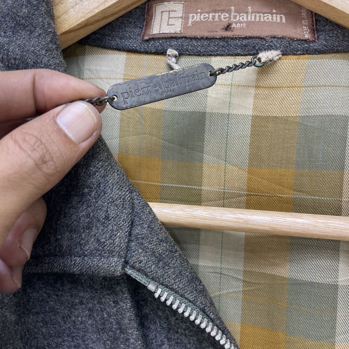 Pierre Balmain 💥Vintage Pierre Balmain Paris Wool Bomber Jacket Size US M / EU 48-50 / 2 - 10 Thumbnail