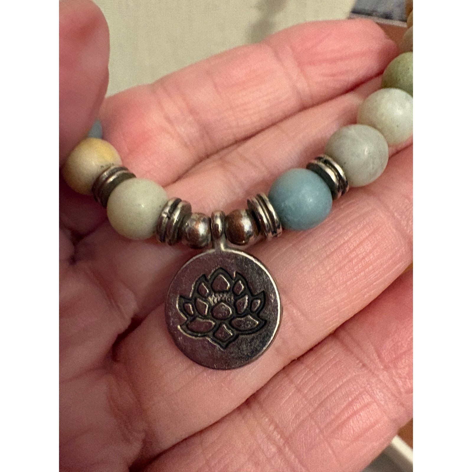 Other Vintage Elastic Amazonite Necklace 37 Inch Necklace Size ONE SIZE - 4 Thumbnail