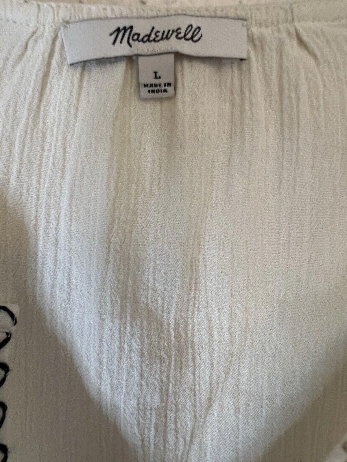 Madewell Madewell embroidered peasant top Sz L Size L / US 10 / IT 46 - 4 Thumbnail