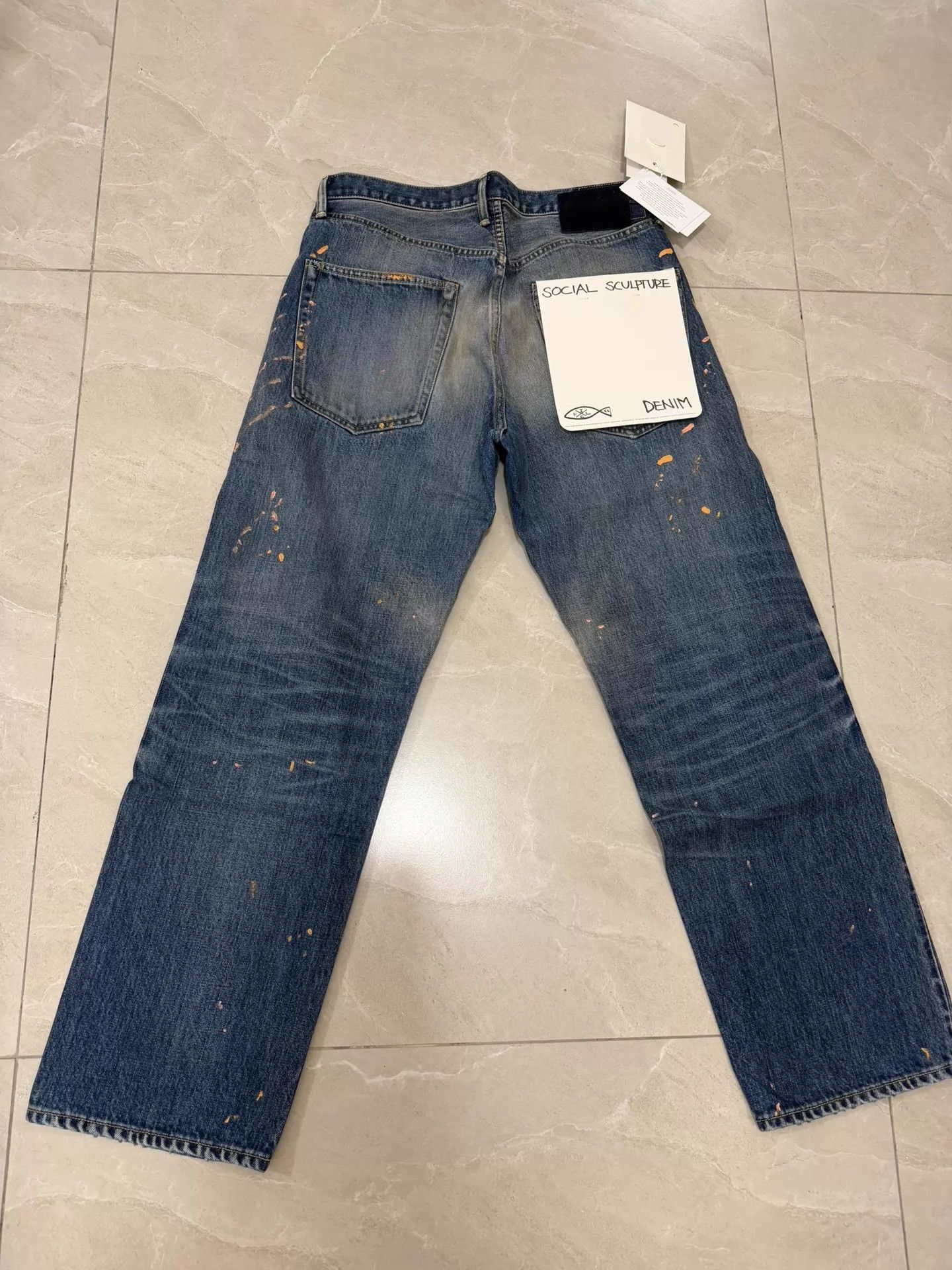 Visvim VISVIM 26ss SOCIAL SCULPTURE 01 NARROW Ink Splatter Jeans W34 L28 Size US 34 / EU 50 - 7 Thumbnail