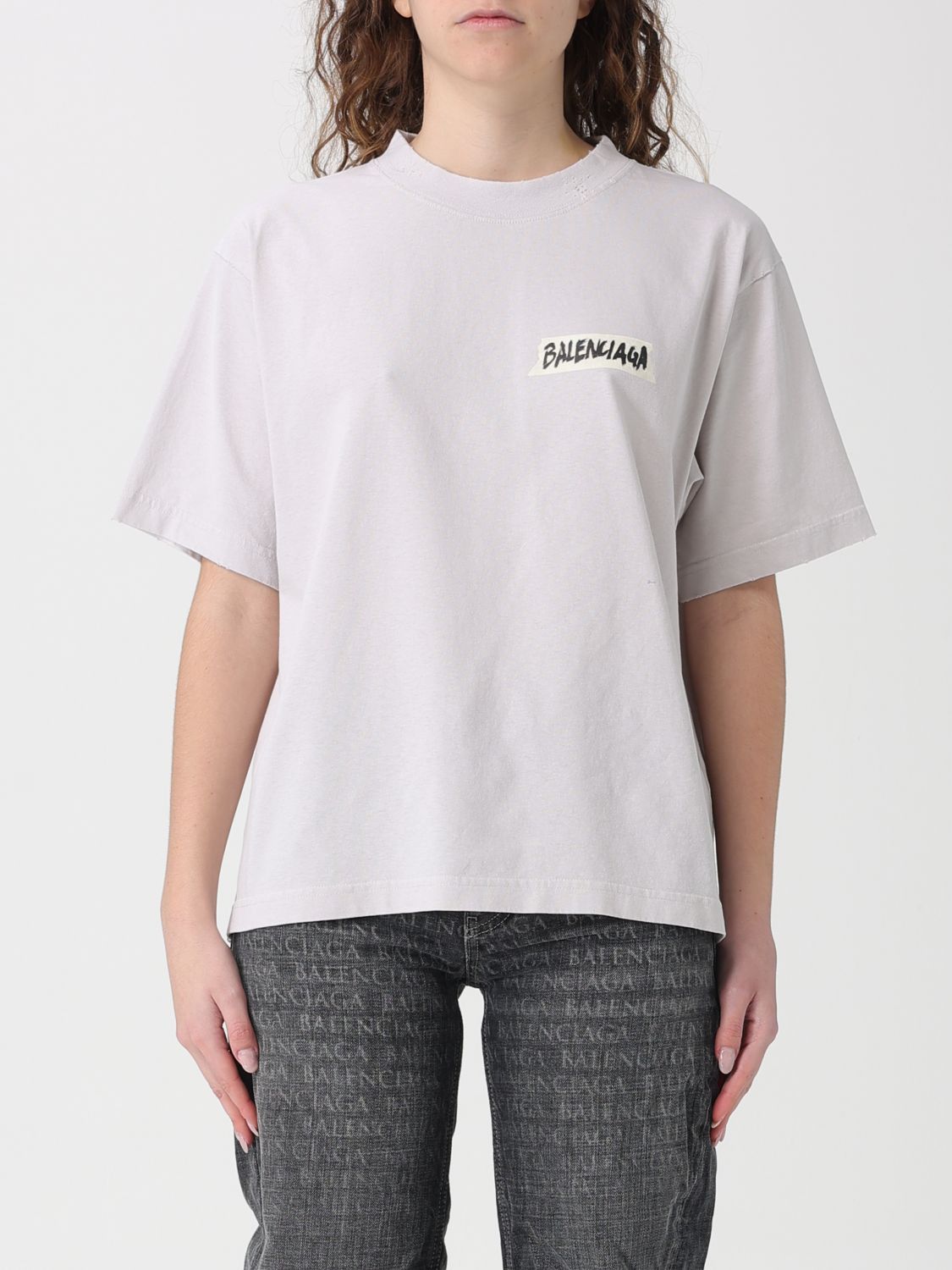 Balenciaga Balenciaga T-Shirt Woman White Size S / US 4 / IT 40 - 1 Thumbnail