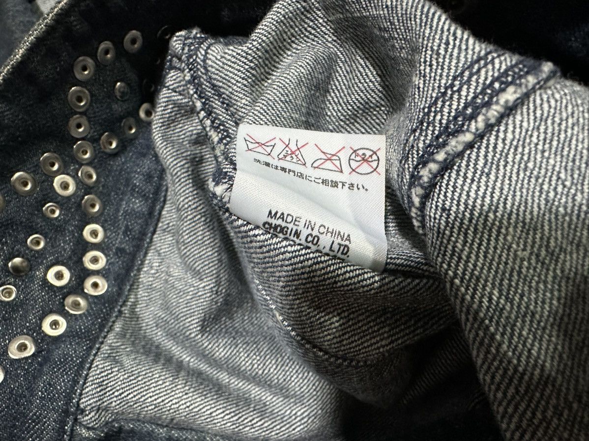 Schlussel 🔥Y2K Archived Schlussel Rhinestone Studded Denim Jacket Zip Size US M / EU 48-50 / 2 - 15 Thumbnail