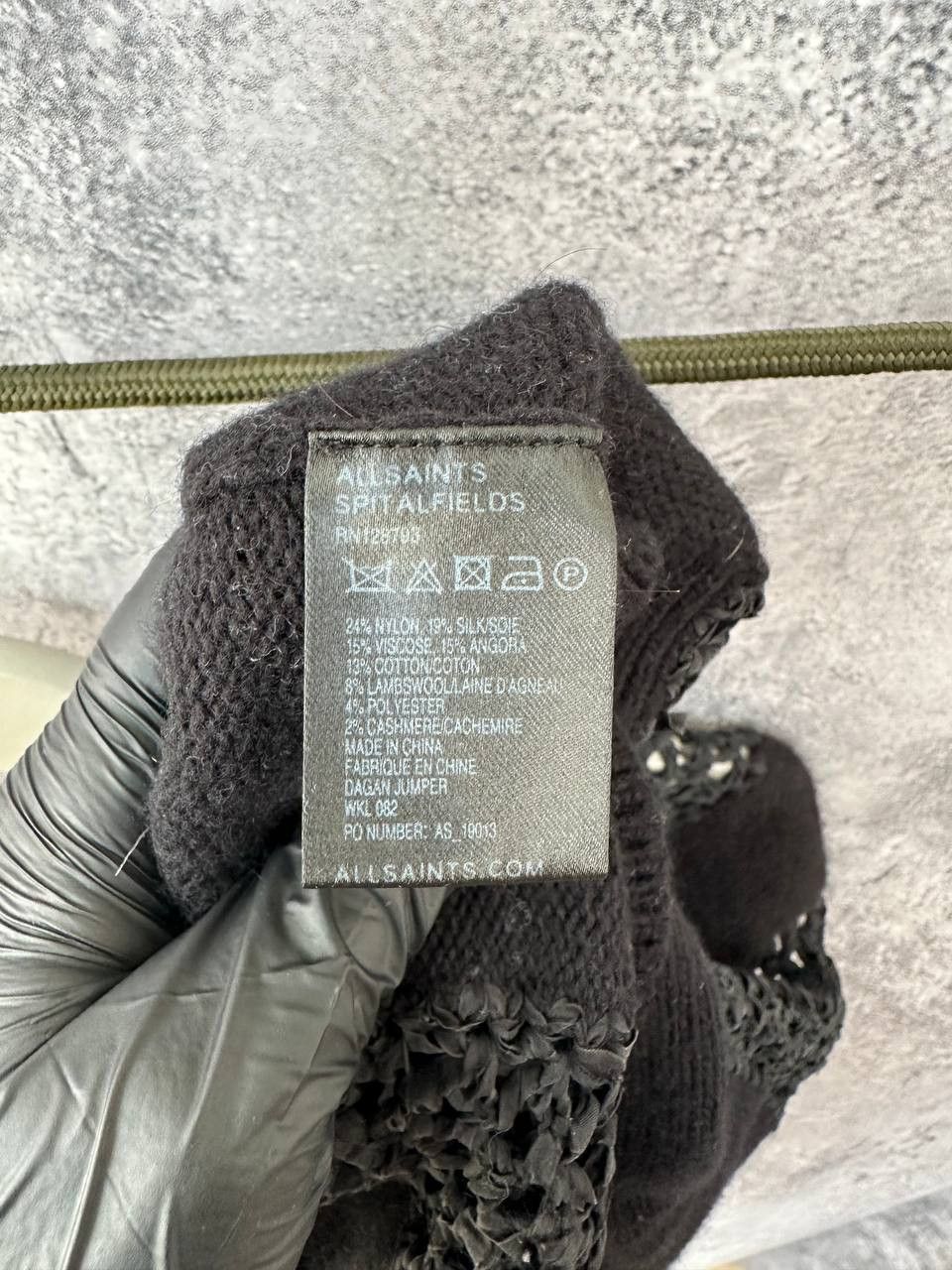 Allsaints × Vintage AllSaints Spitalfields Dagan Jumper Open Knit Yarn Sweater Size M / US 6-8 / IT 42-44 - 11 Thumbnail