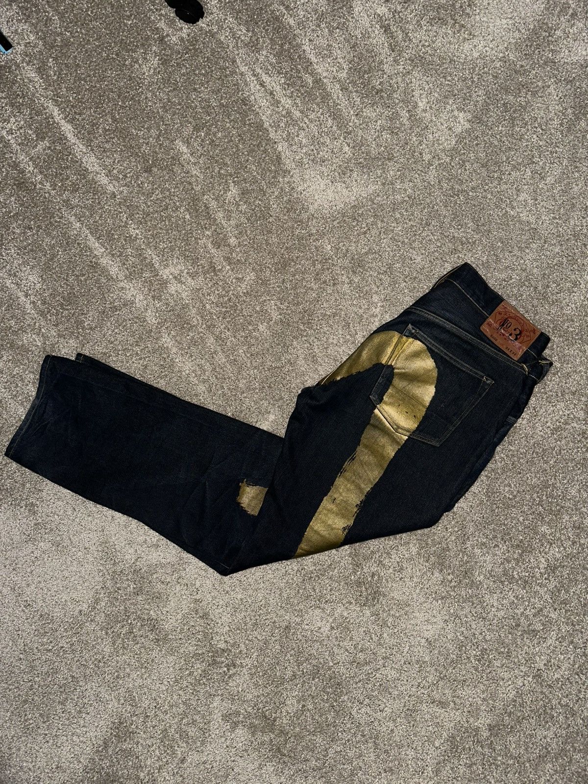 Evisu EVISU JEANS daicock big logo gold selvedge denim Japan Size US 34 / EU 50 - 4 Thumbnail