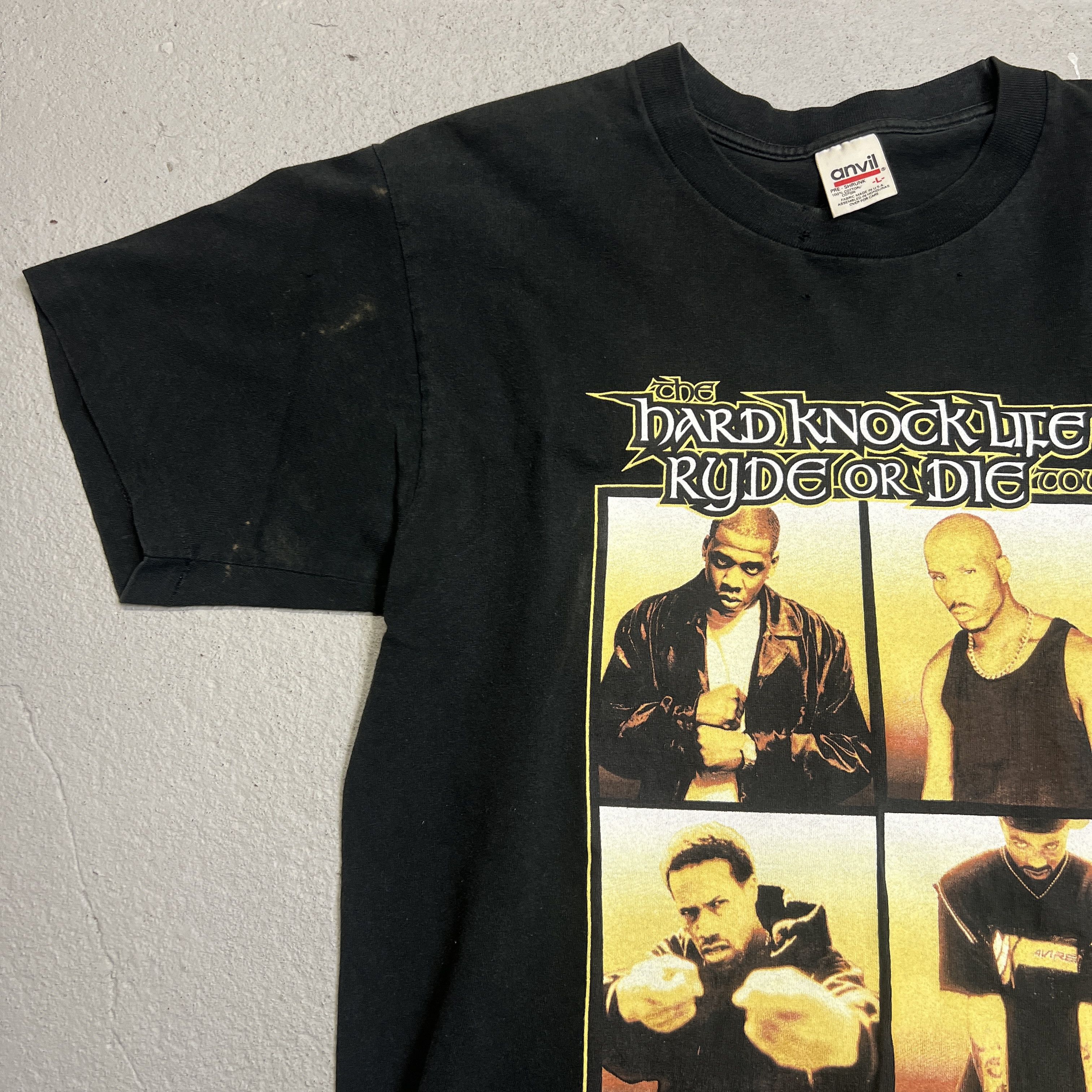 Anvil × Jay-Z × Vintage 1999 Hard Knock Life Ryde Or Die Tour Tee Size US L / EU 52-54 / 3 - 6 Thumbnail