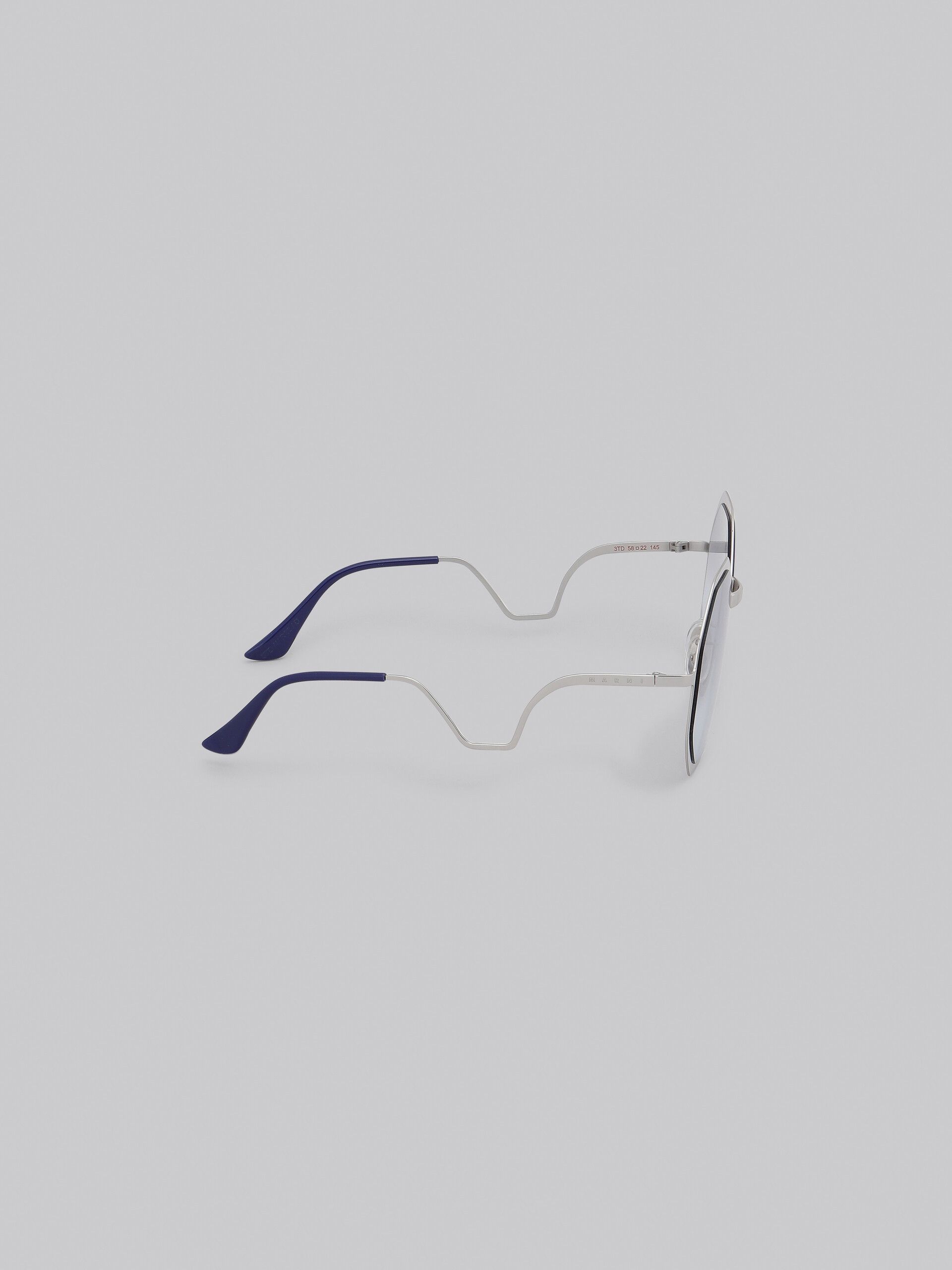 Marni o1w1db11125 Size :OS/Gold Kamiora Metal Sunglasses in Silver Size ONE SIZE - 4 Thumbnail