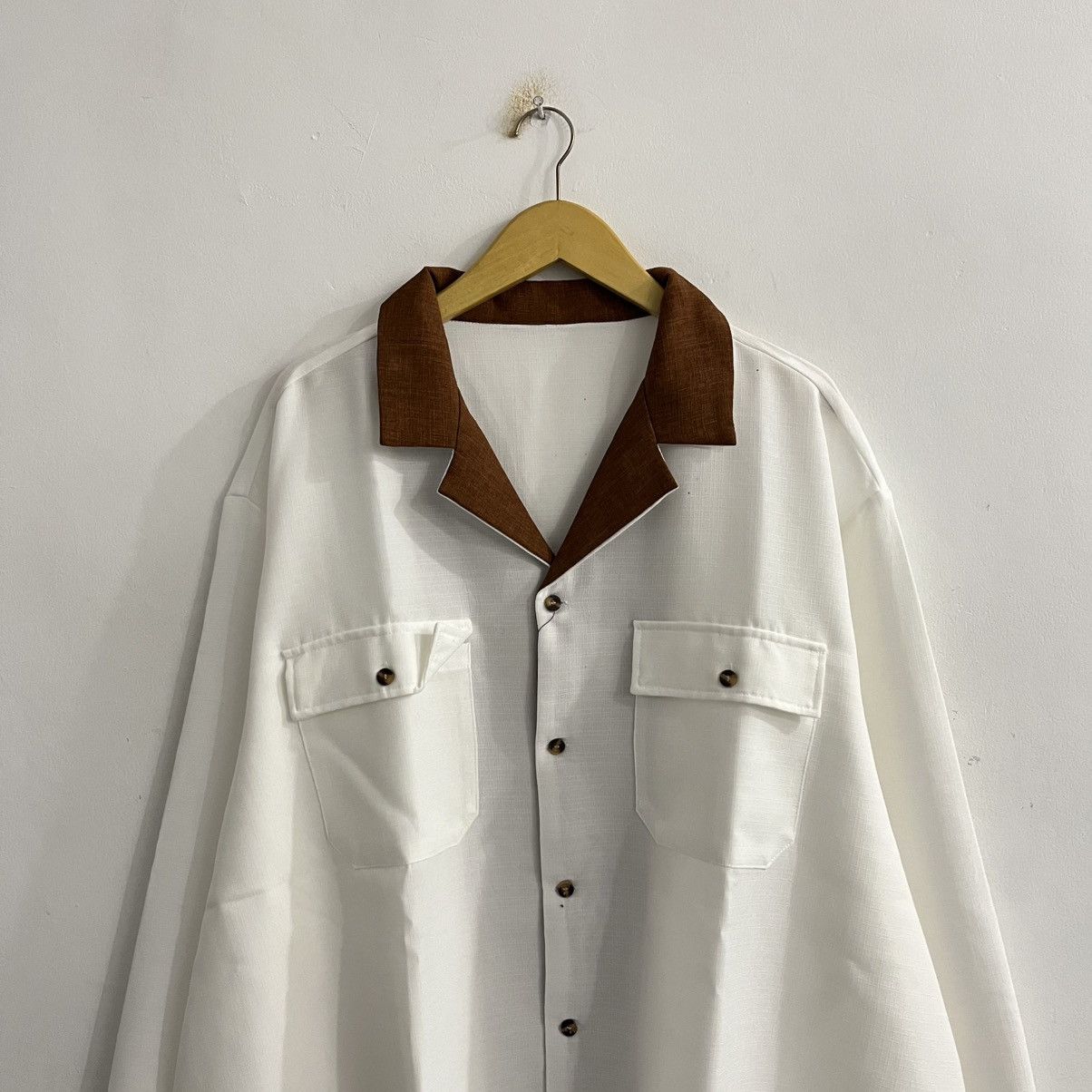 Japanese Brand Blank Campcollar Bigsize Button Up Size US XXL / EU 58 / 5 - 2 Thumbnail