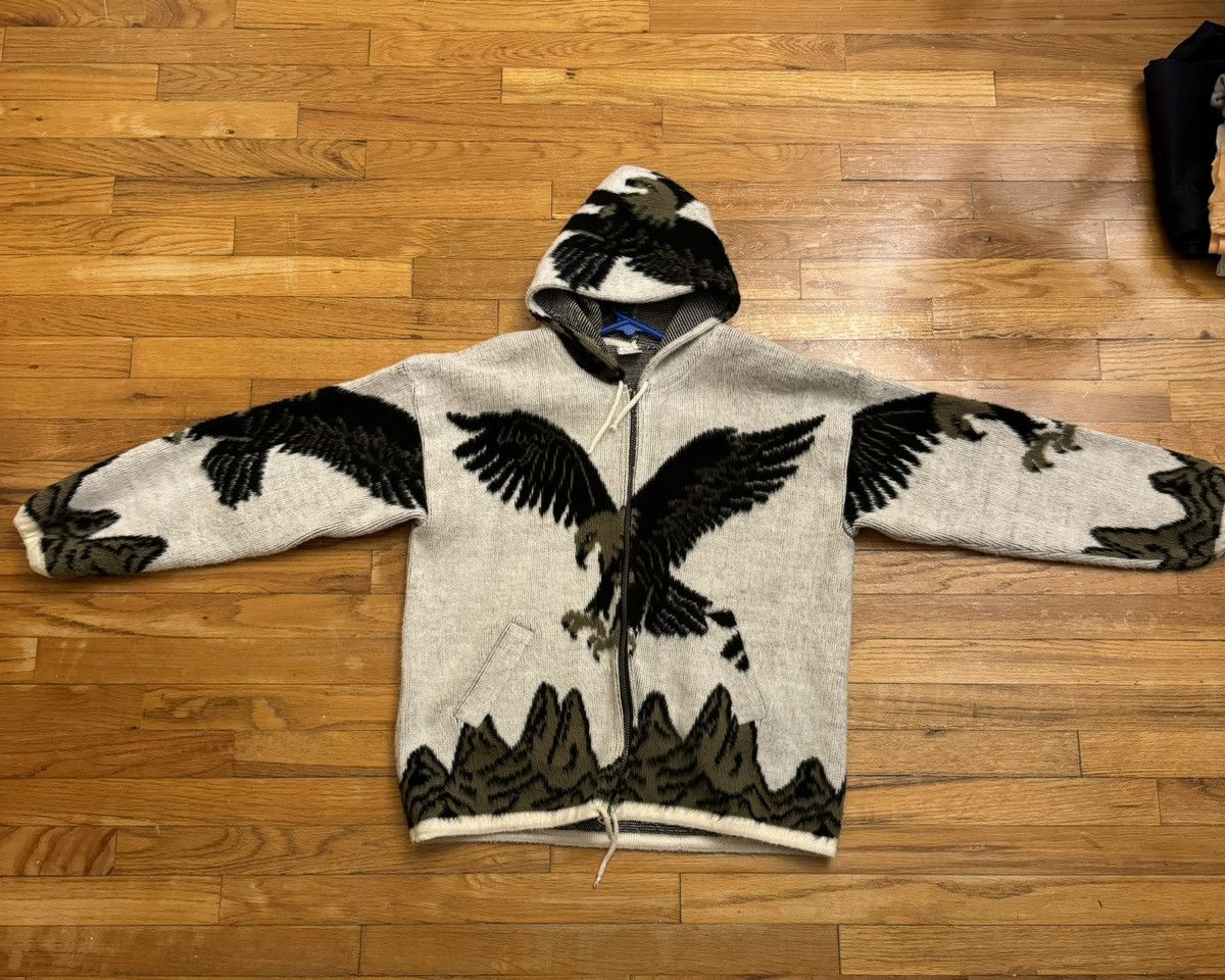 Vintage Ecuadorian EAGLE HANDMADE SWEATER Size US M / EU 48-50 / 2 - 1 Thumbnail