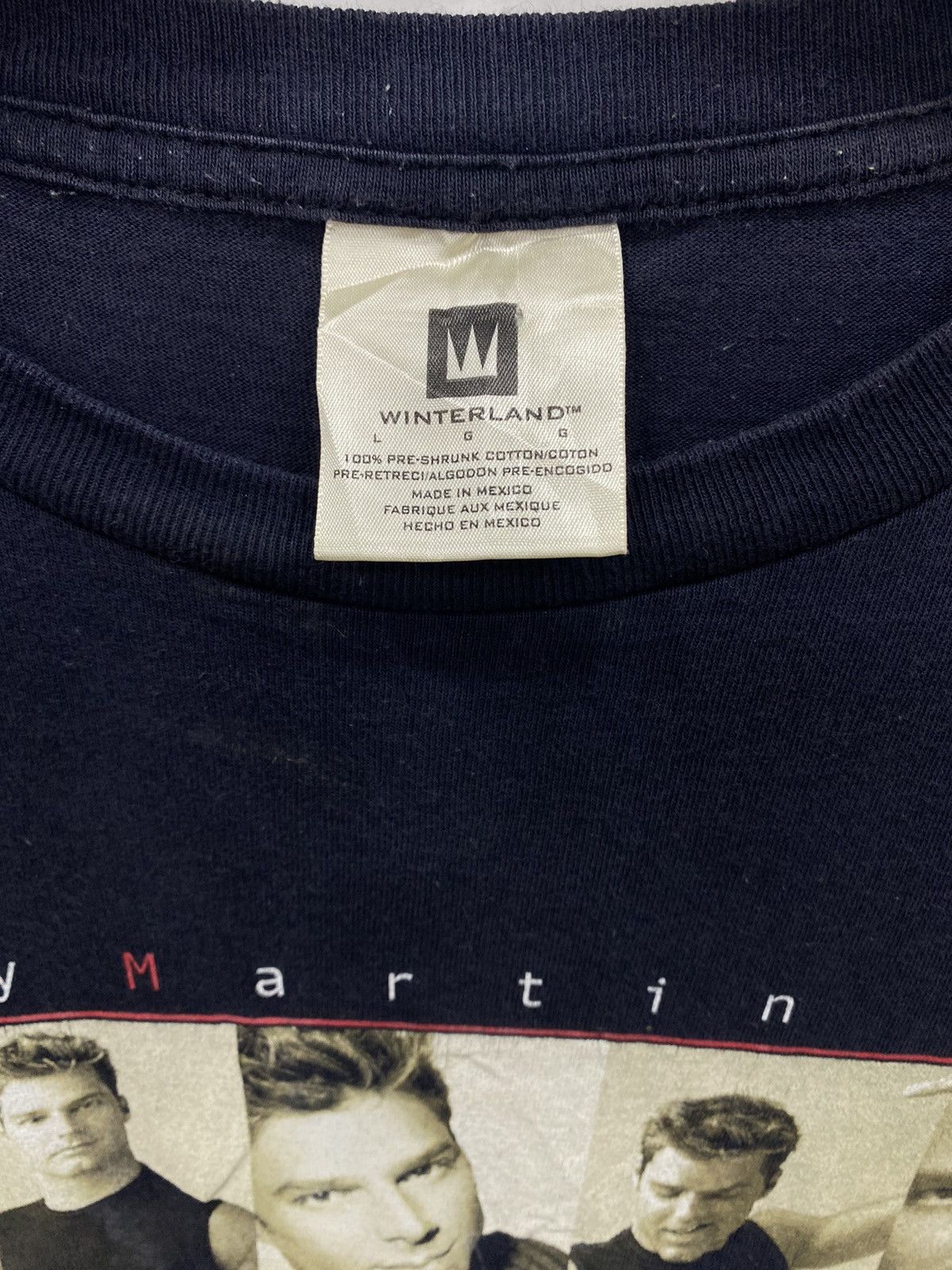 Band Tees 💥VINTAGE 90s RICKY MARTIN livin la vida loca tour tee shirt Size US L / EU 52-54 / 3 - 4 Thumbnail