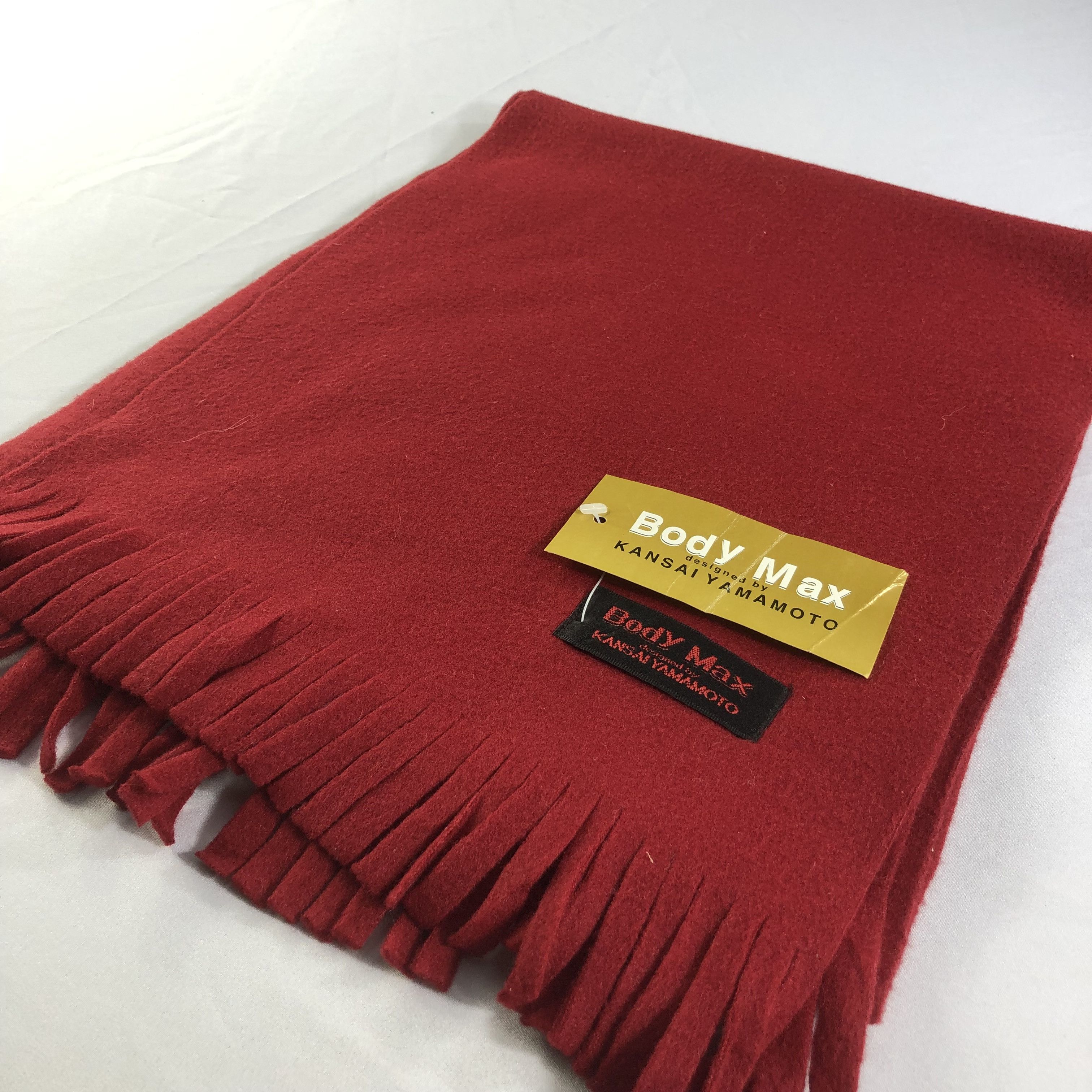 Kansai Yamamoto Body Max by Kansai Yamamoto Red Scarf Muffler V1489 Size ONE SIZE - 3 Thumbnail