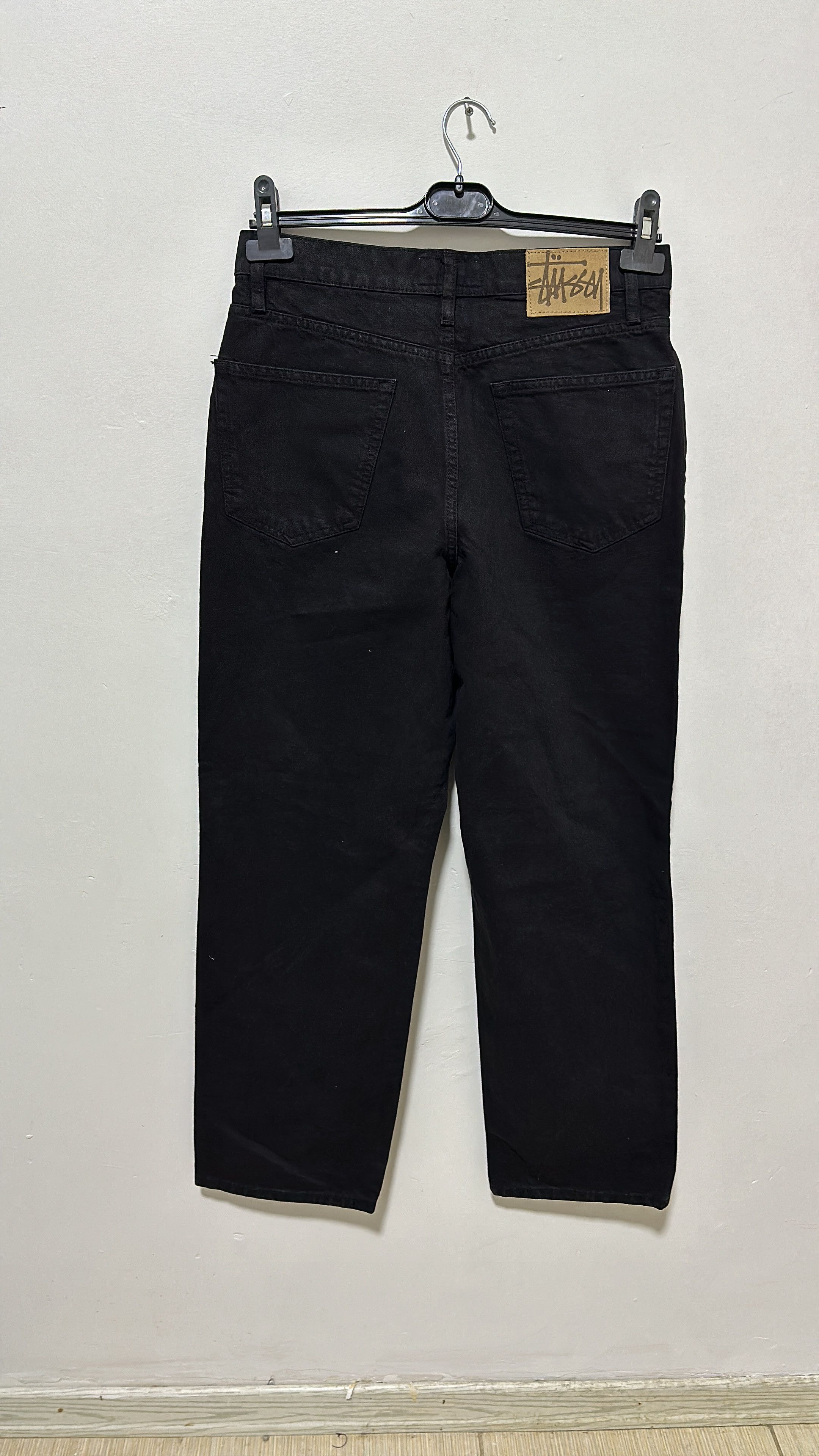 Stussy Stussy Swirl logo Big Ol Jean Denim Black Size 28 Size US 28 / EU 44 - 1 Thumbnail