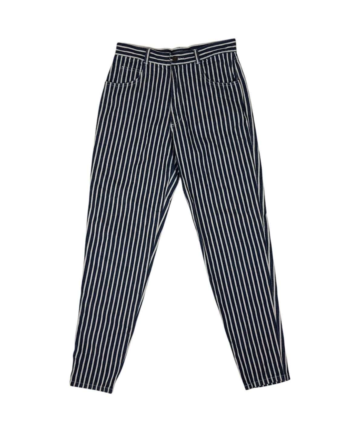 Japanese Brand × Michiko Koshino London Michiko Koshino Stripe Casual Style Pants Size US 29 - 1 Thumbnail