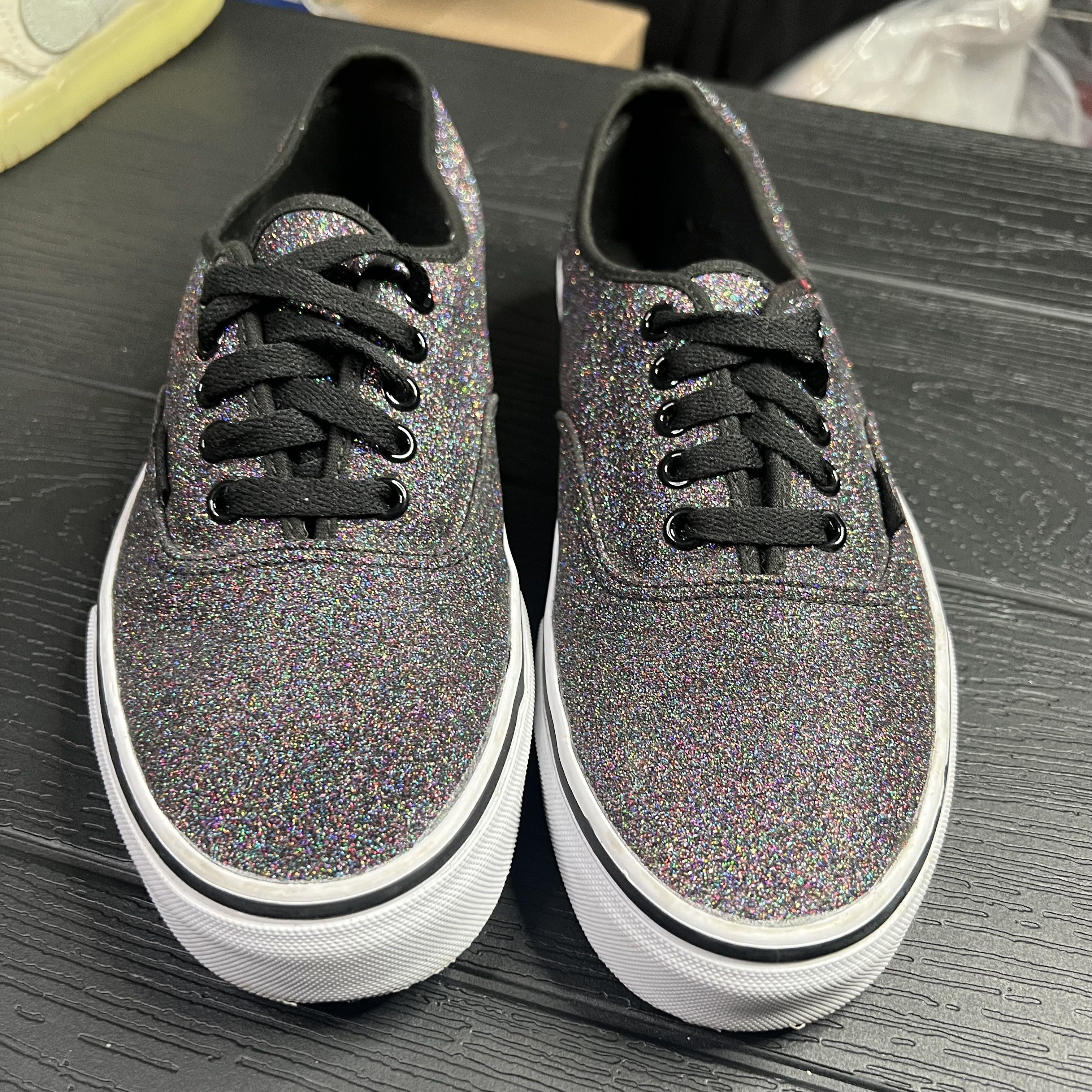 Vans Vans Authentic Glitter Rainbow Black Size US 8.5 / EU 41-42 - 5 Thumbnail