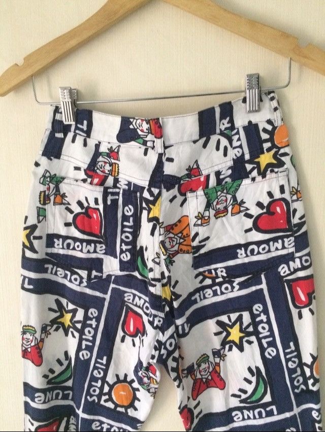 Jean Charles De Castelbajac Vintage Jean Charles De Castelbajac Printed Pants Size 26" / US 2 / IT 38 - 13 Thumbnail