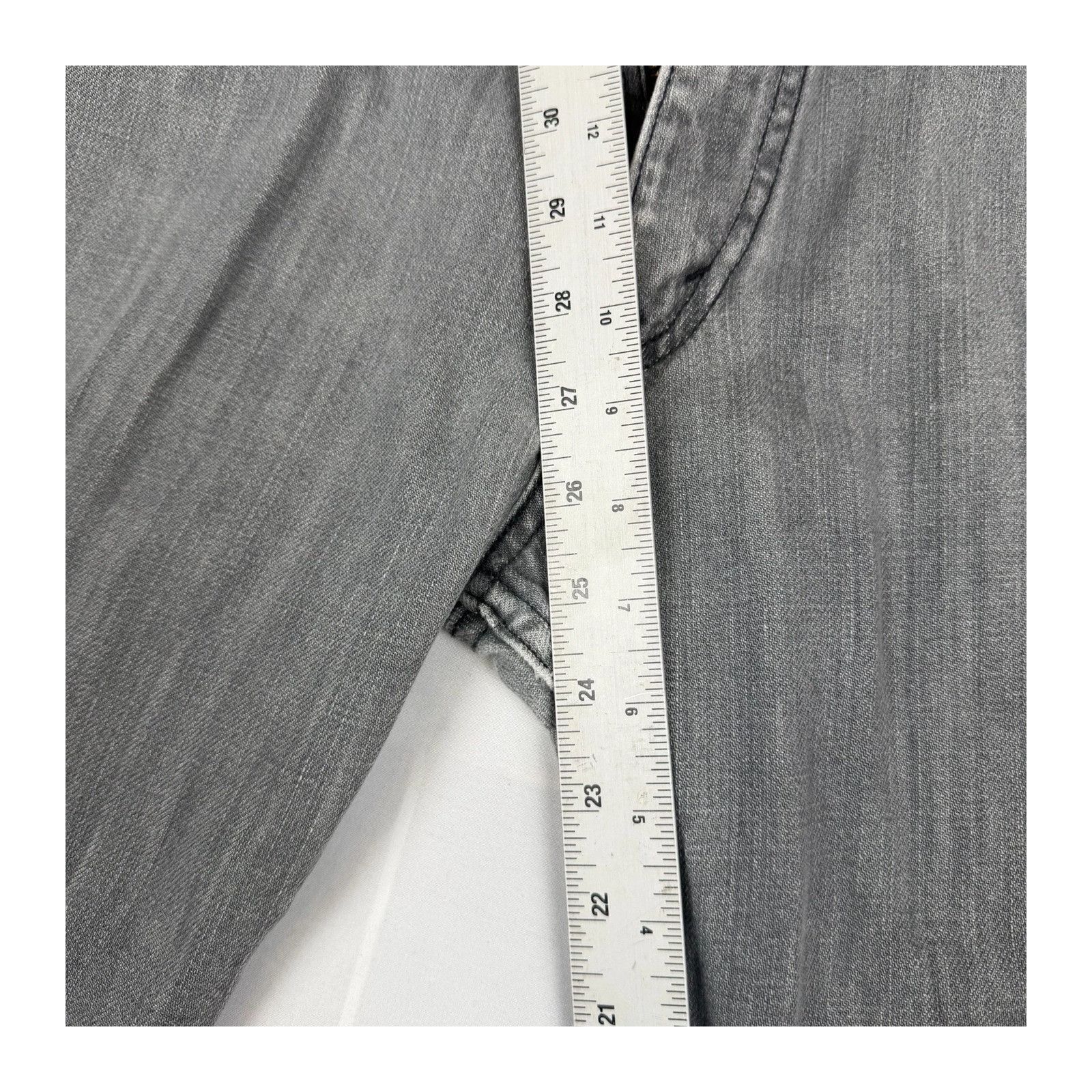 Levi's Levis 569 Loose Straight Jeans Mens 38x30 Grey Wash Denim Ba Size US 38 / EU 54 - 5 Thumbnail