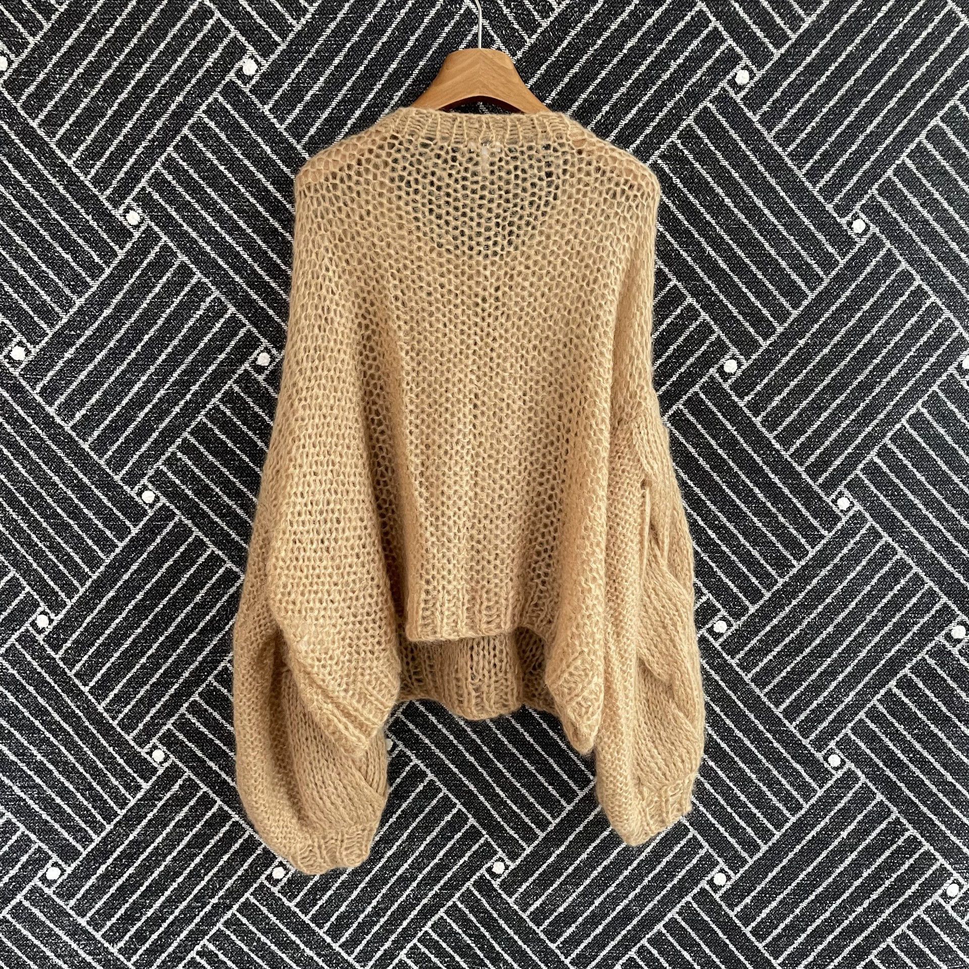 Loewe LOEWE Women's Oversized Camel Cable Sleeve Sweater M Size M / US 6-8 / IT 42-44 - 2 Thumbnail
