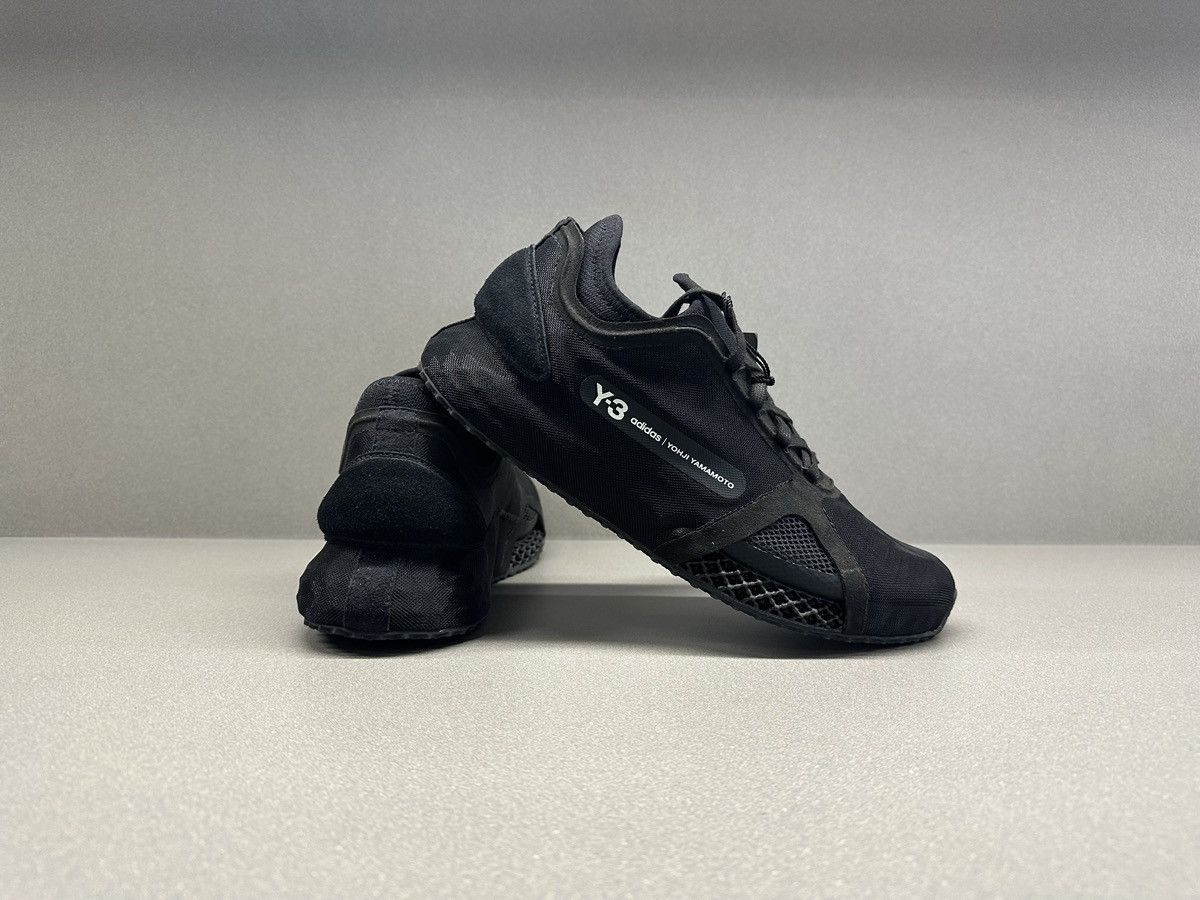Adidas Adidas Y-3 Runner 4D IO Triple Black Size US 10.5 / EU 43-44 - 7 Thumbnail
