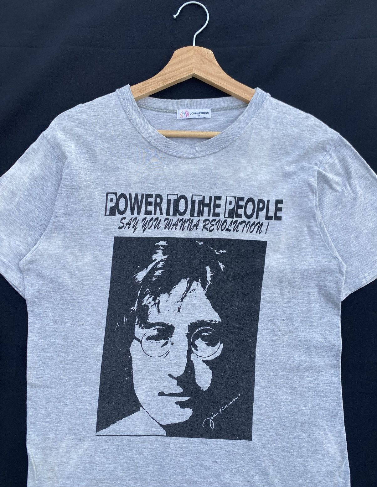 Band Tees Vtg John Lennon Power to People Say You Want Revulation Tee Size US S / EU 44-46 / 1 - 1 Thumbnail
