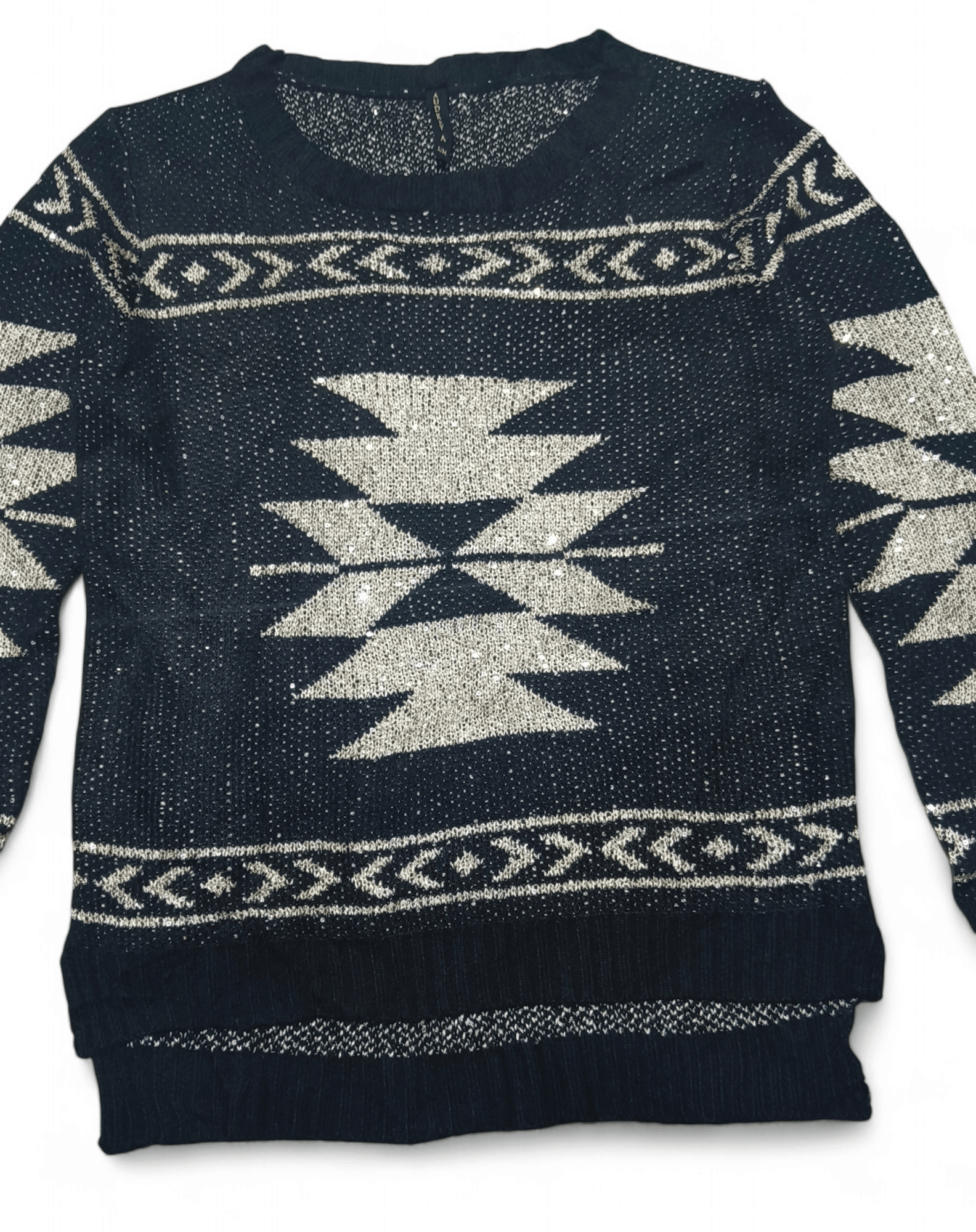 Other Vintage AUDREY ANN Women's Ethnic Knit Bling Sparkle Sweater Size S / US 4 / IT 40 - 4 Thumbnail