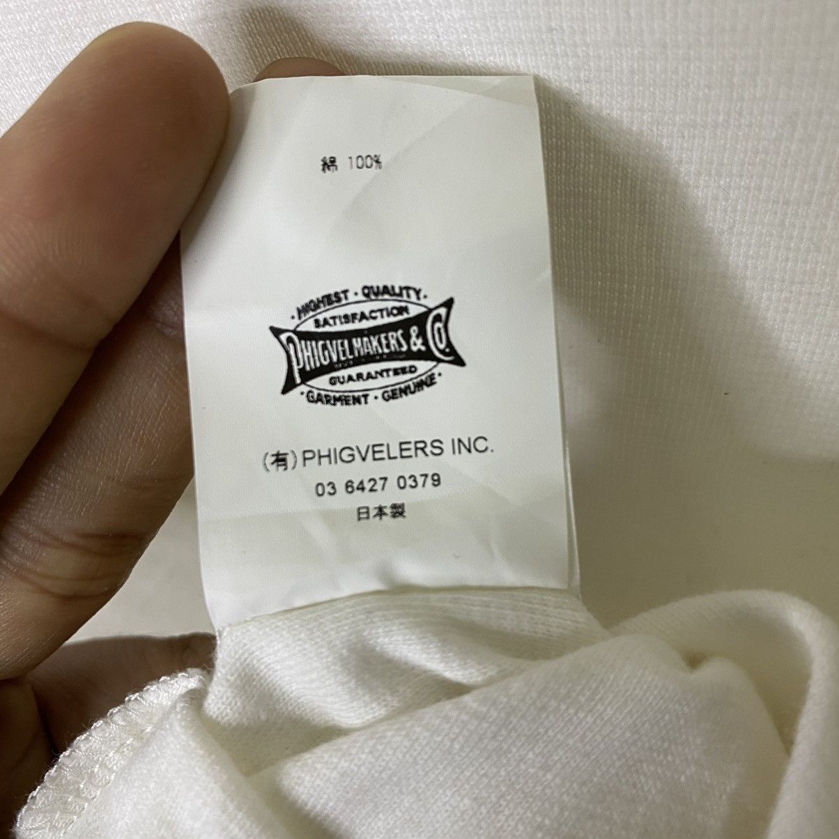 Japanese Brand × PHIGVEL MAKERS & Co. Phigvel Blank L/S T Shirt Made in Japan Size US M / EU 48-50 / 2 - 3 Thumbnail