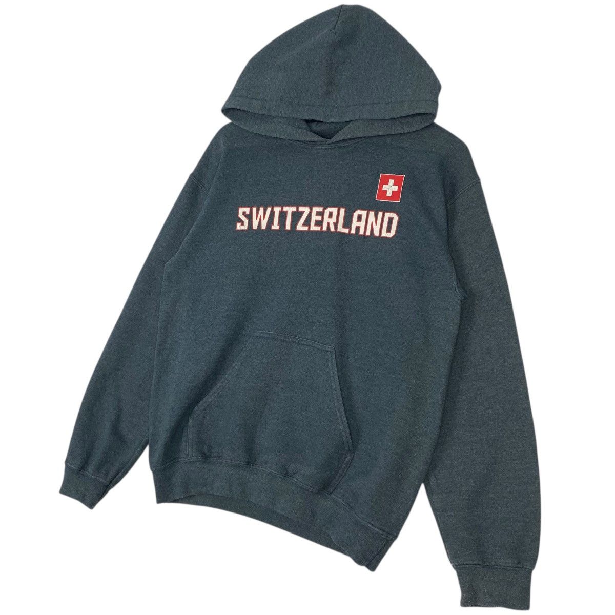 Other Vintage Switzerland Hoodie Sweater Dark Grey Big Logo Size S Size US S / EU 44-46 / 1 - 2 Thumbnail