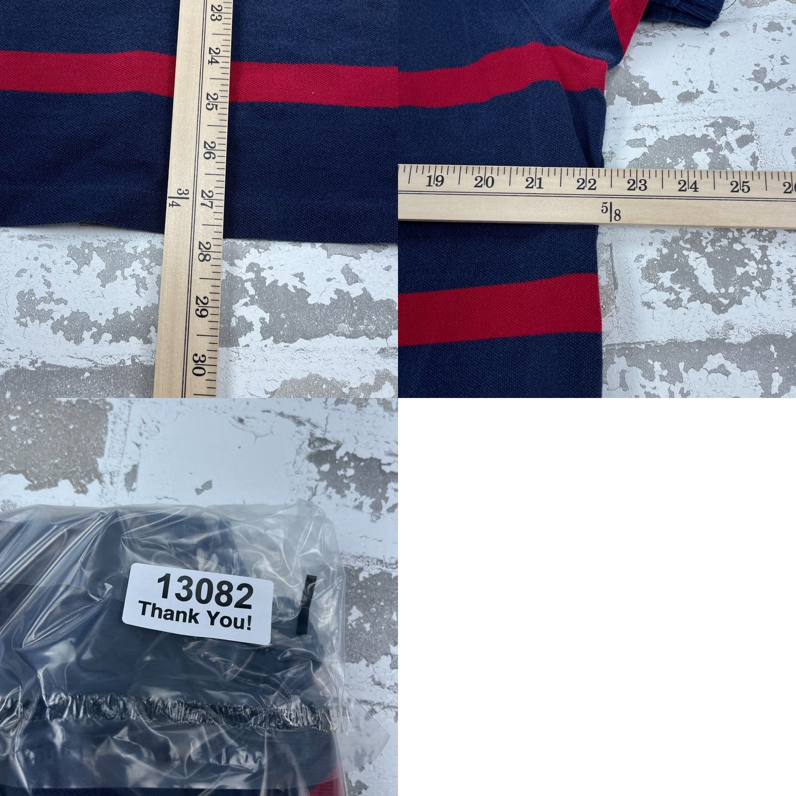 Polo Ralph Lauren VINTAGE Polo Ralph Lauren Shirt Men XL Blue Red Striped Rugby Gold NYC Crest Y2K Size US XL / EU 56 / 4 - 8 Thumbnail